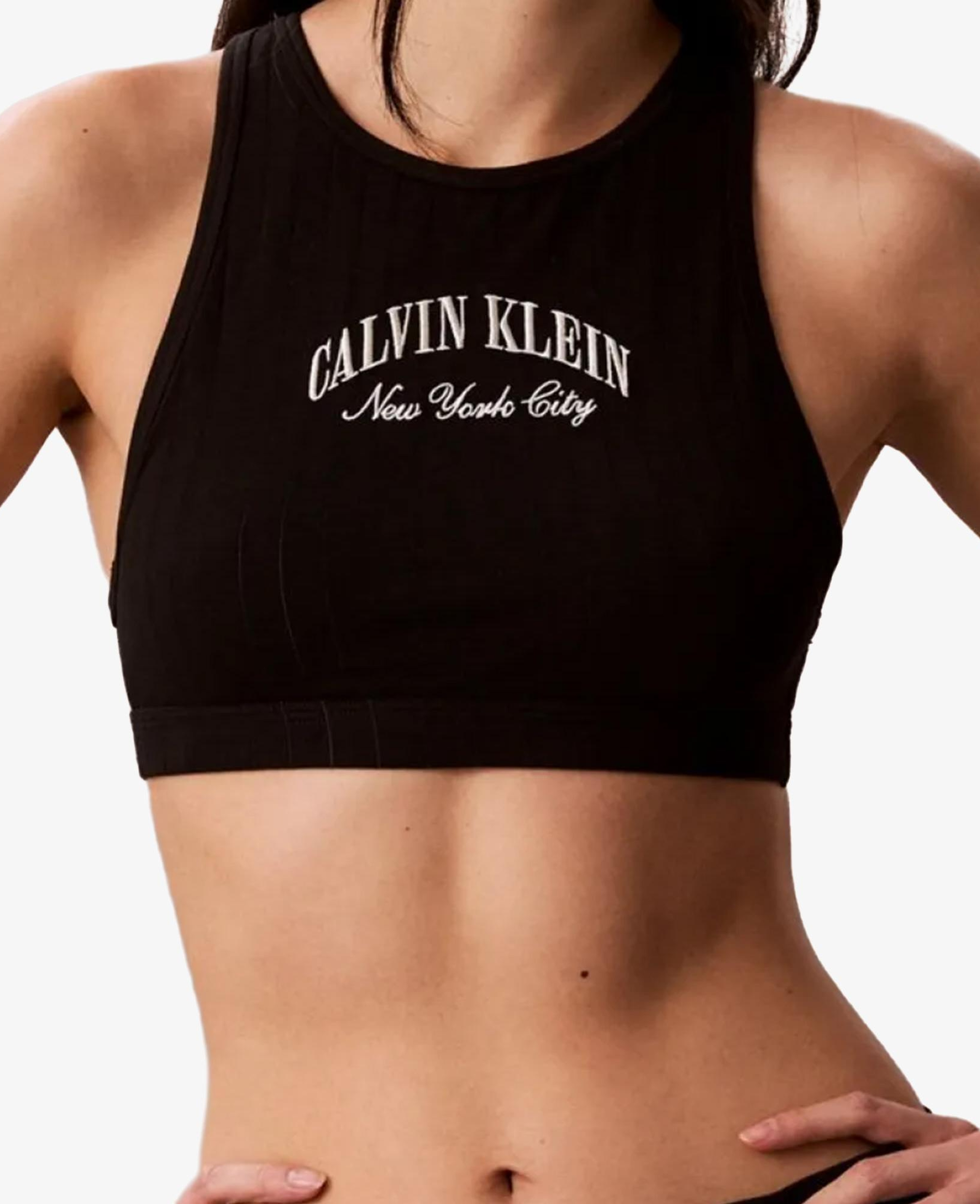 Calvin Klein Unlined Kadın Siyah Spor Sütyeni