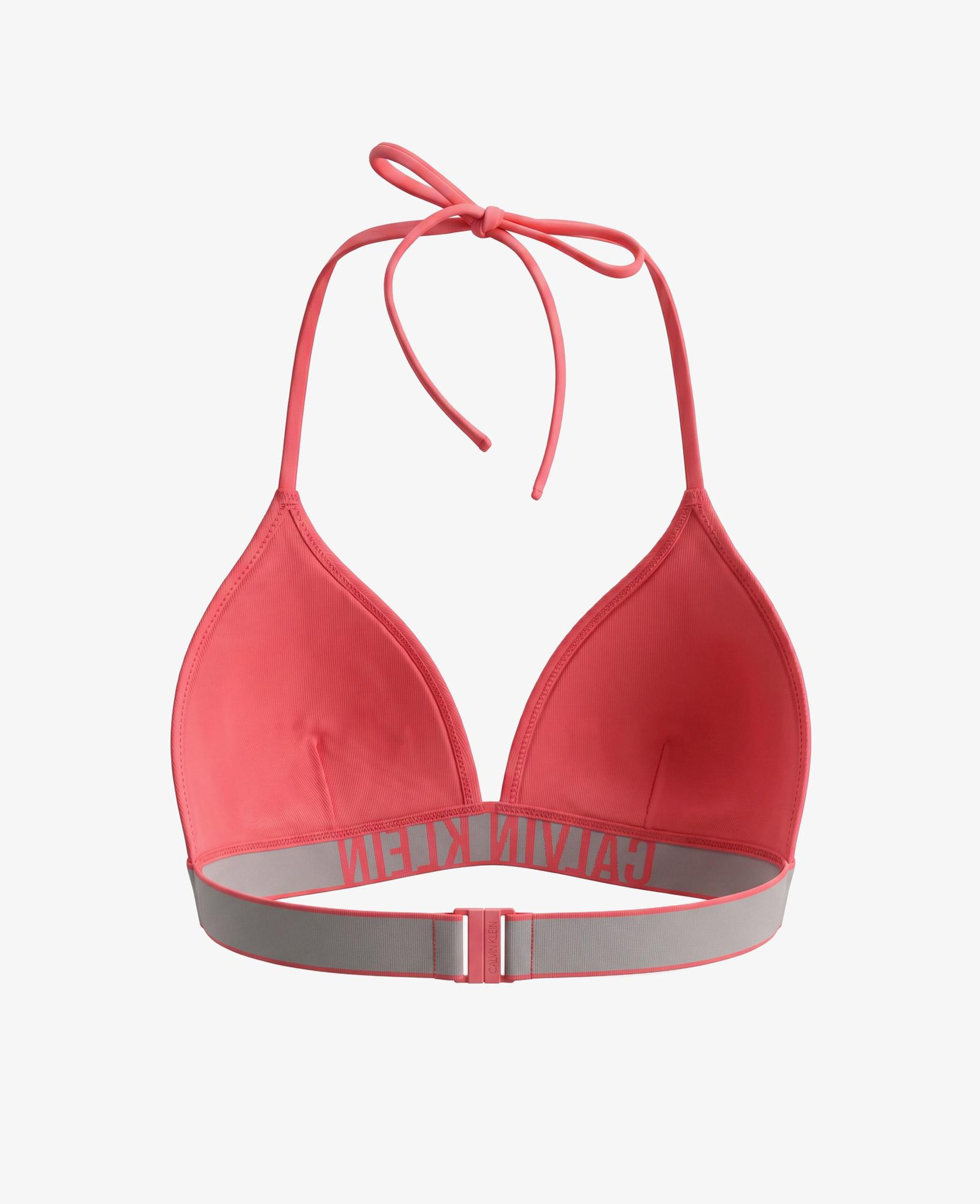 Calvin Klein Halter Triangle Kadın Pembe Bikini Üstü