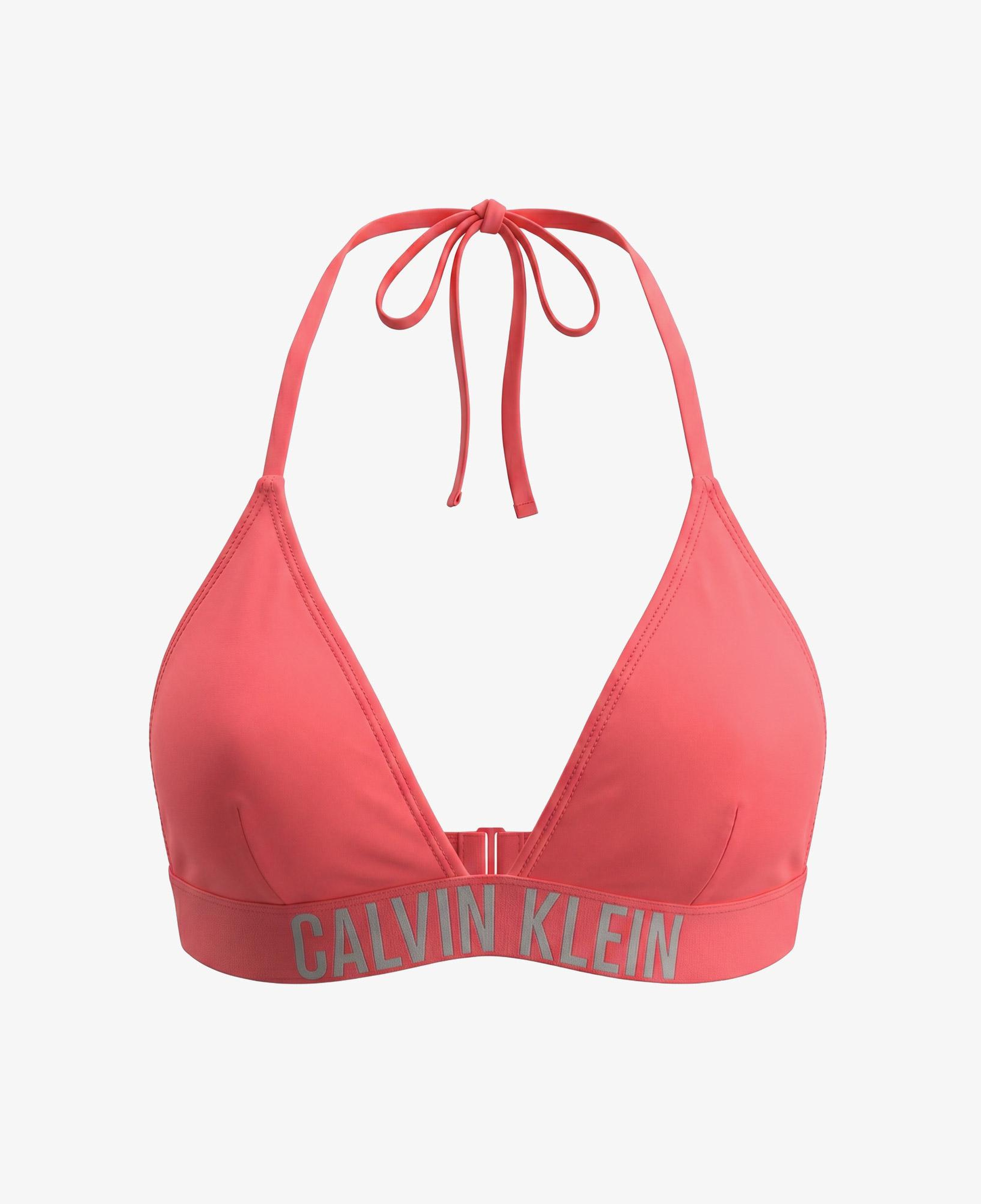 Calvin Klein Halter Triangle Kadın Pembe Bikini Üstü
