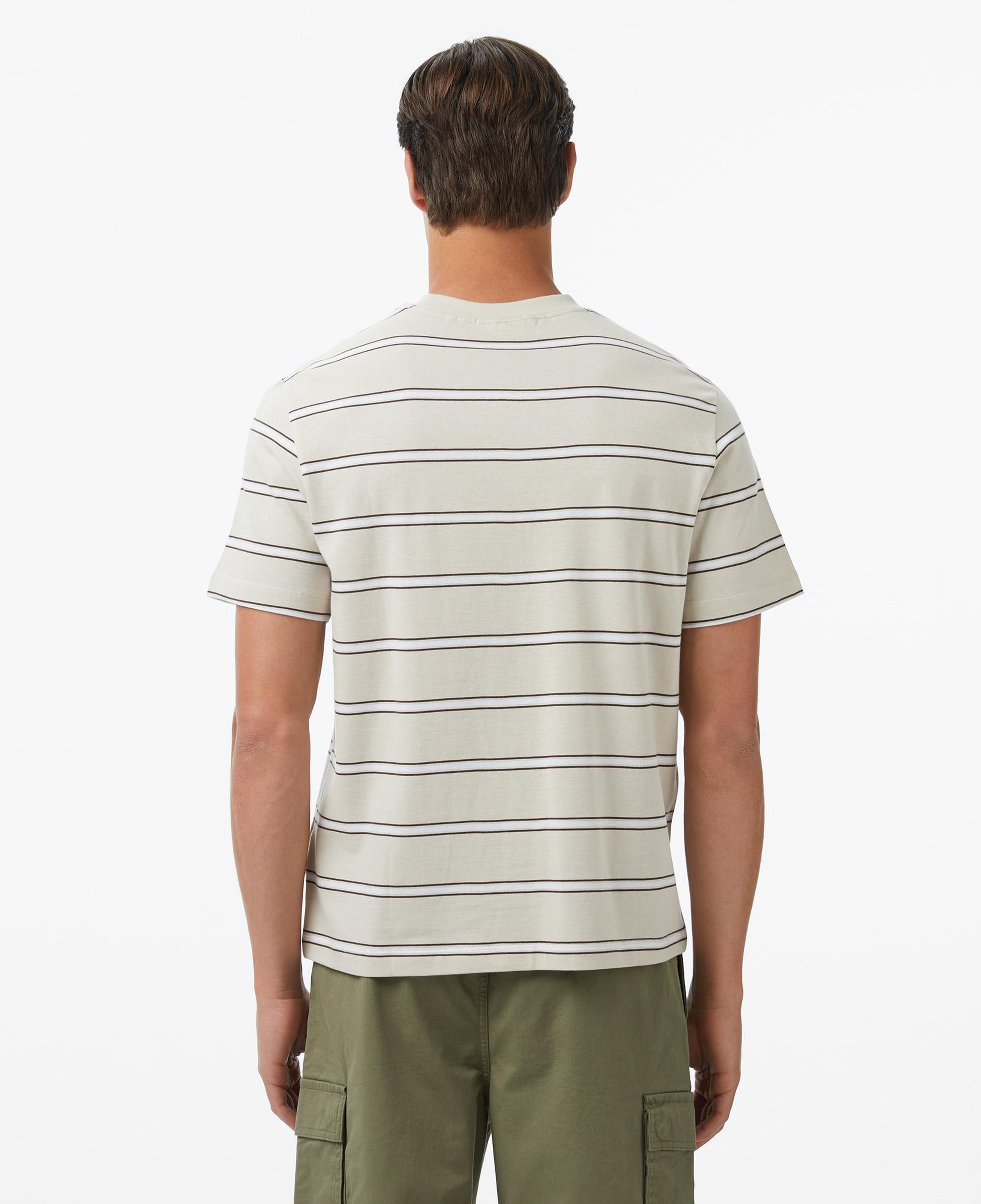 Calvin Klein Easy Stripe Crewnk Erkek Bej T-Shirt