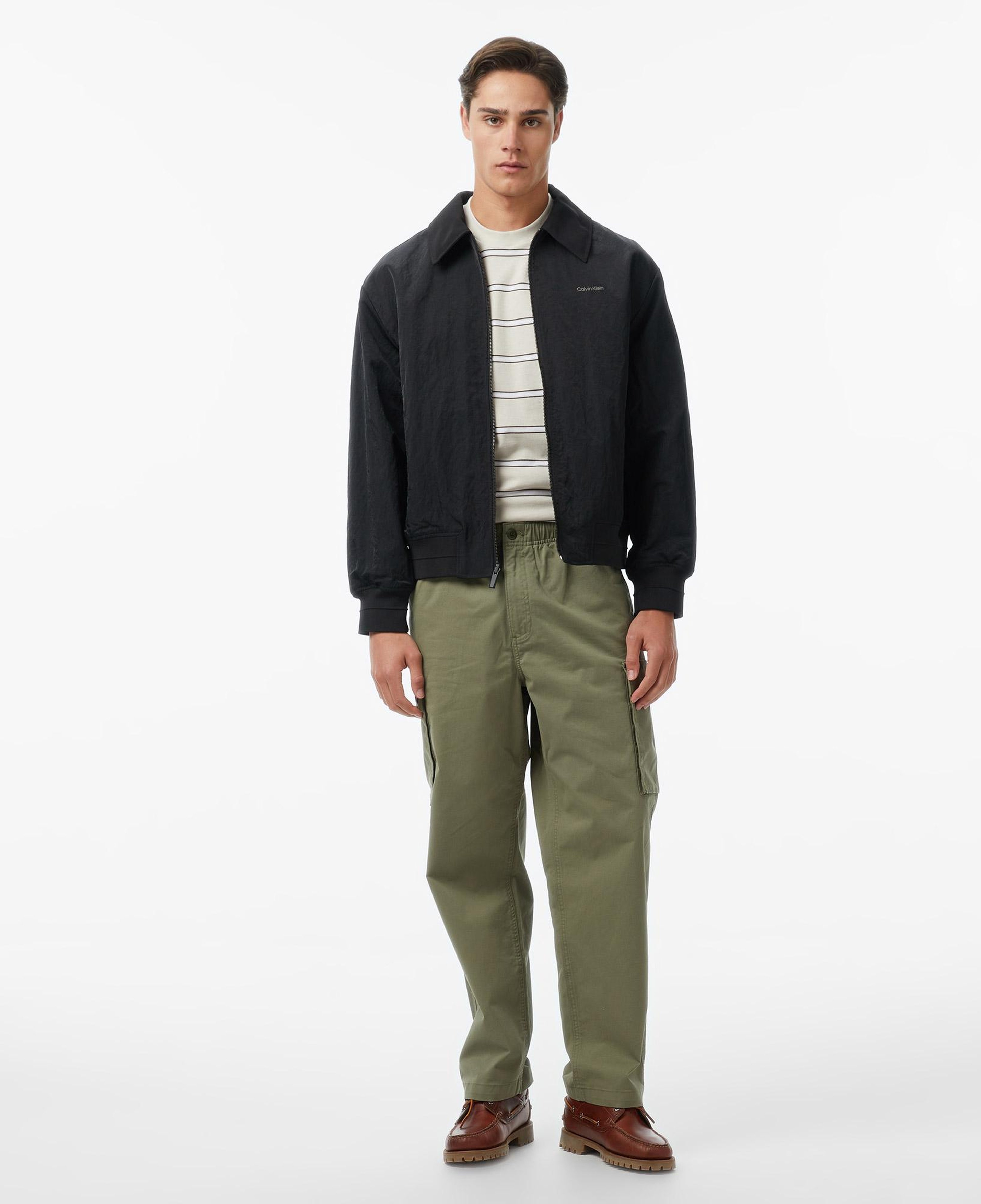 Calvin Klein Nylon Collared Reversible Erkek Siyah Ceket