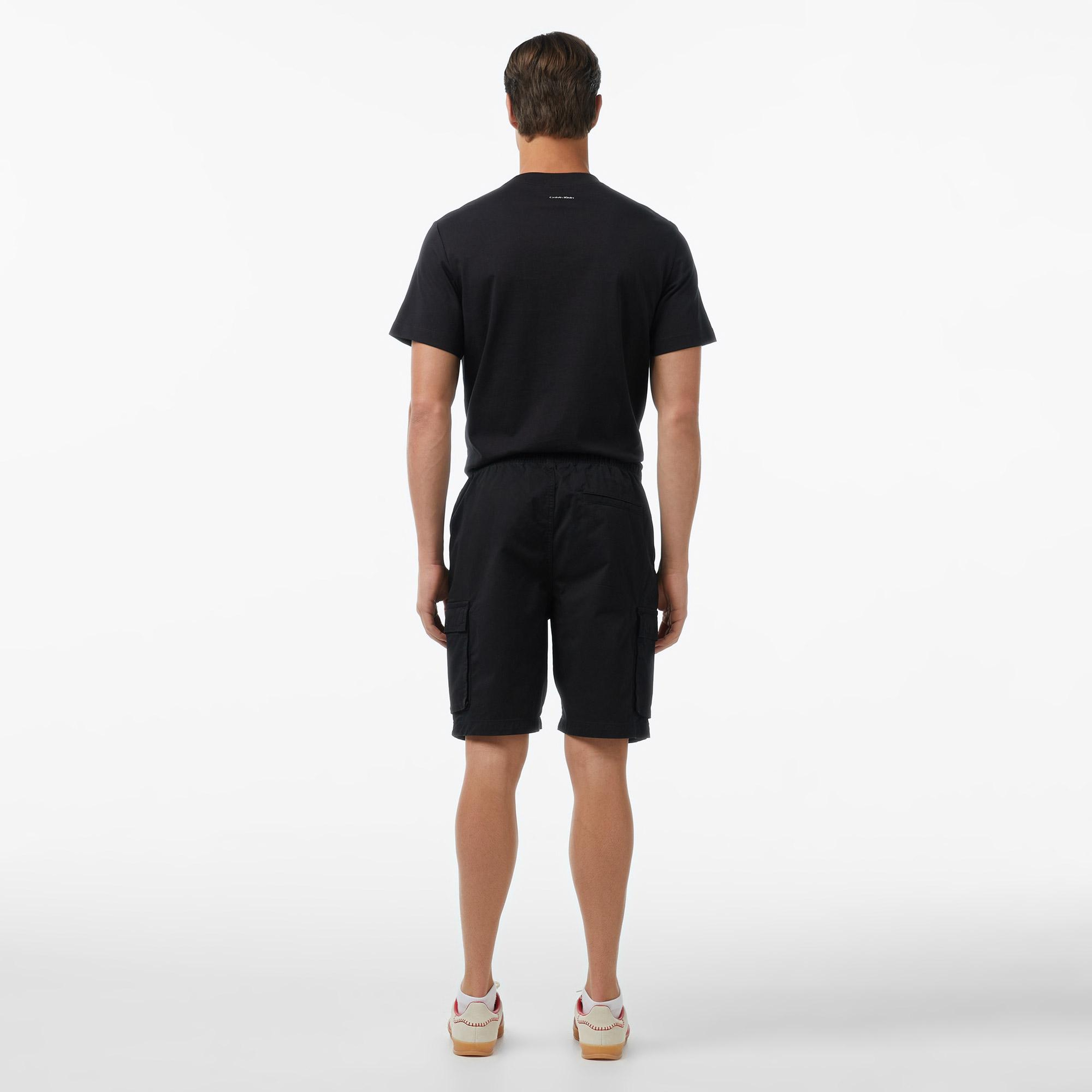 Calvin Klein Straight Comfort Cotton Cargo Erkek Siyah Şort