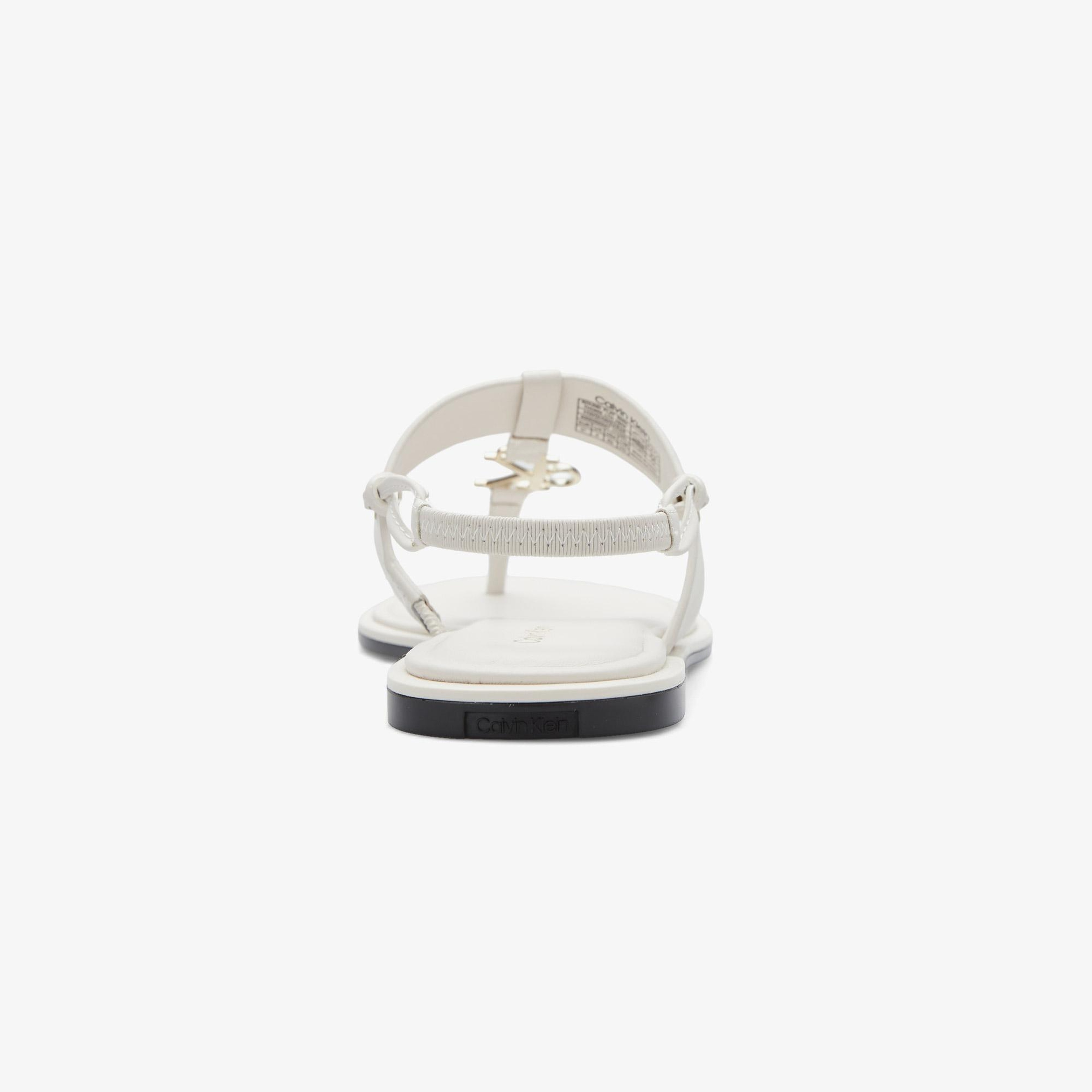 Calvin Klein Round Flat Kadın Gri Sandalet