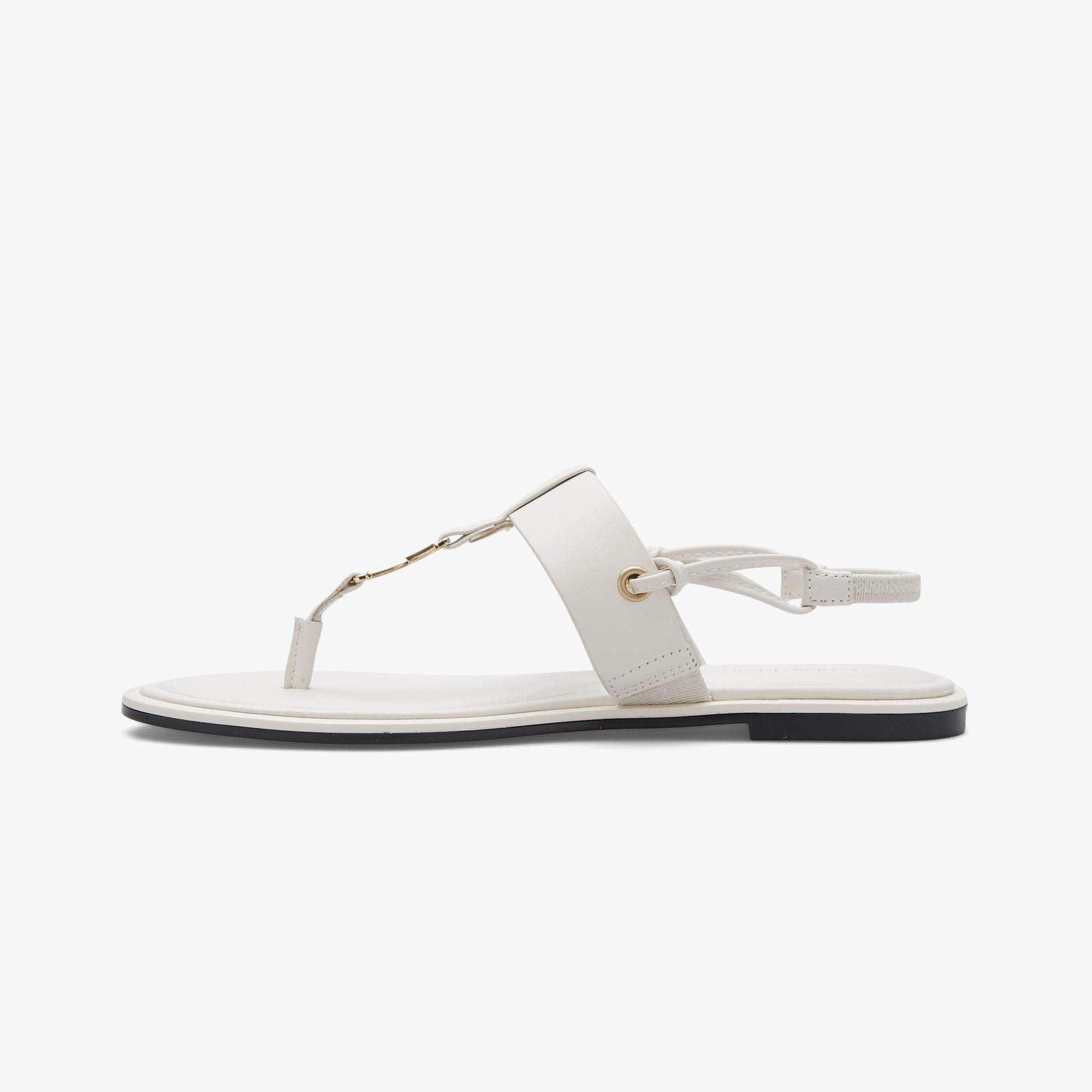 Calvin Klein Round Flat Kadın Gri Sandalet