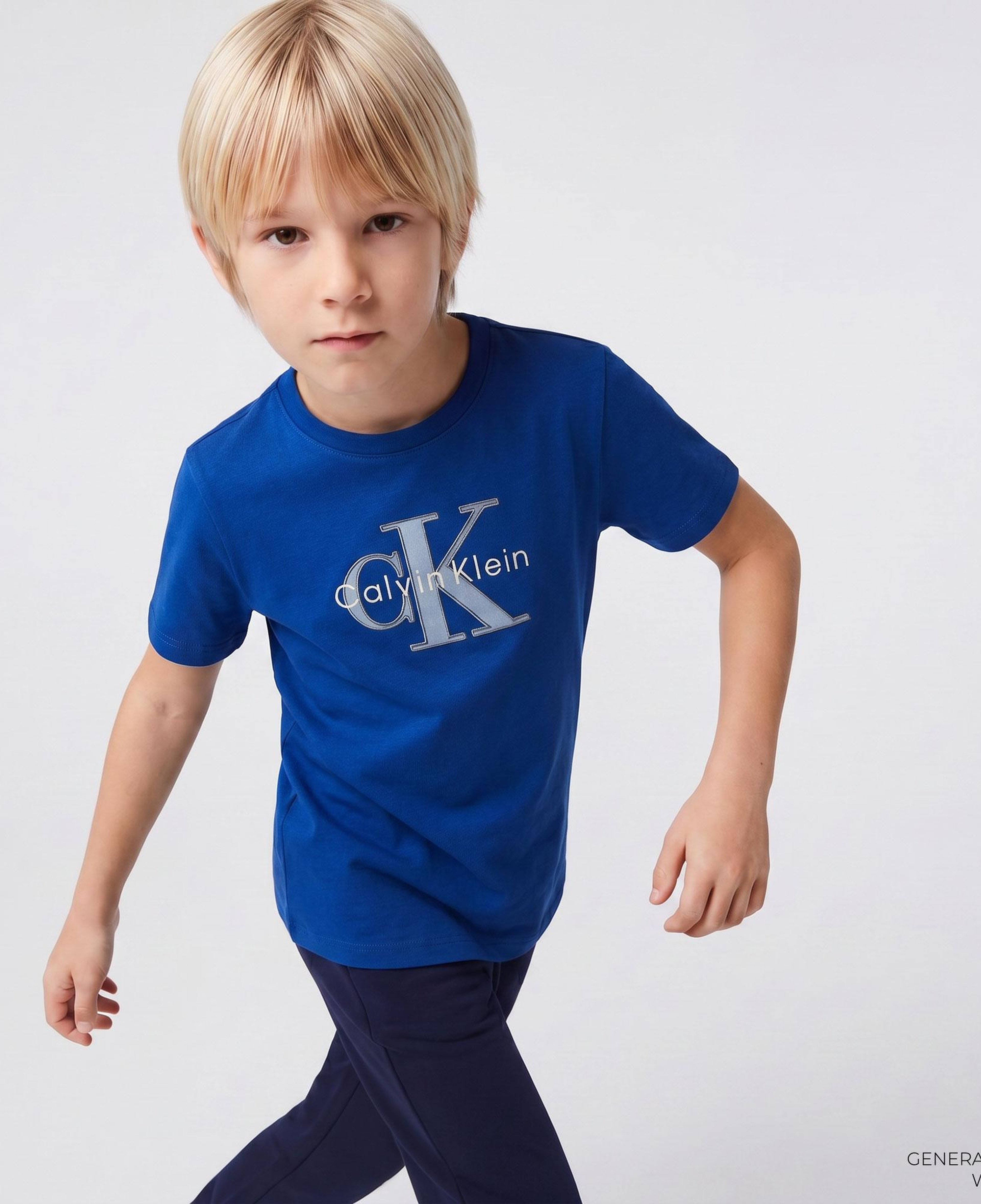 Calvin Klein Monologo Çocuk Mavi T-Shirt