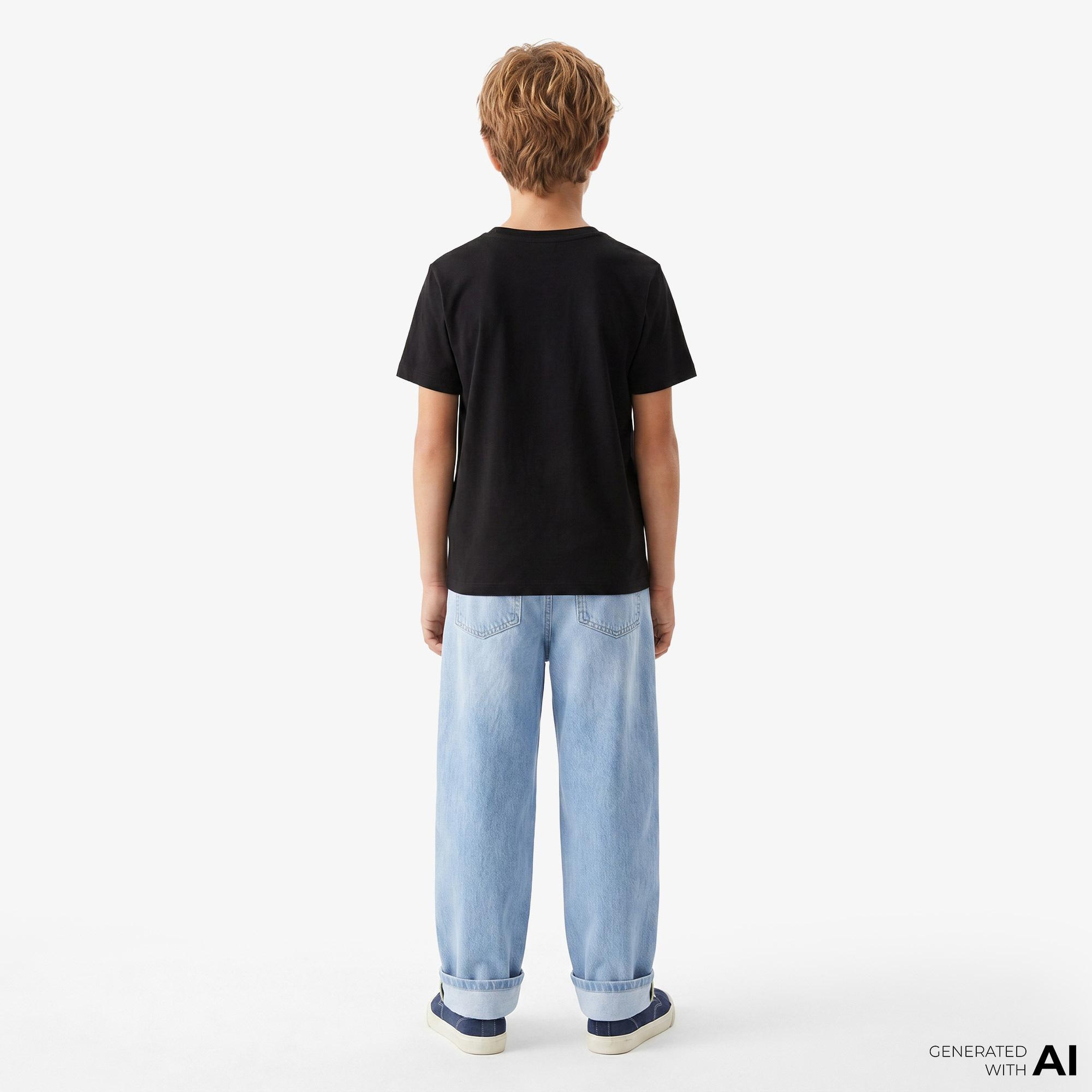 Calvin Klein Monogram Çocuk Siyah T-Shirt