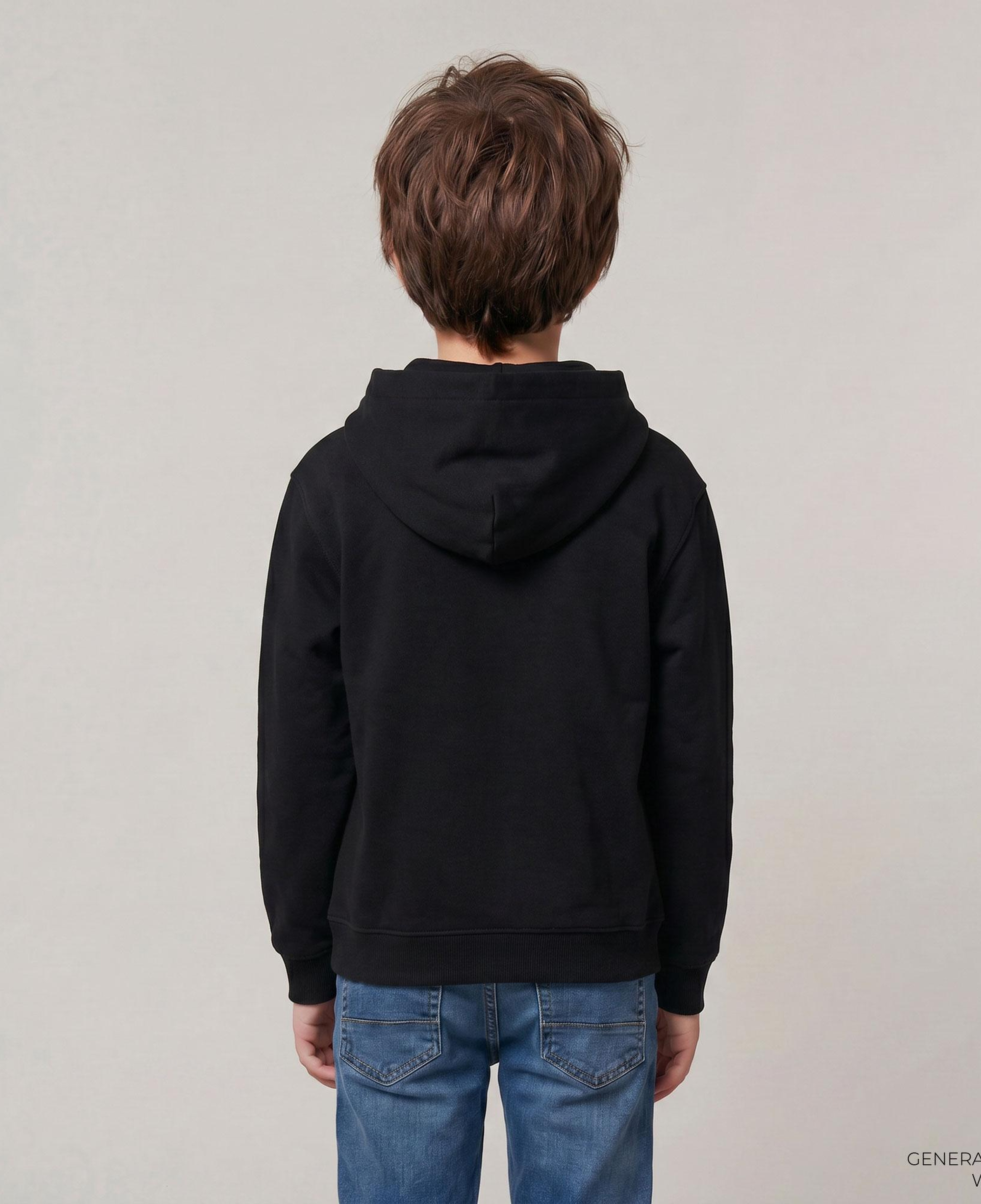 Calvin Klein Relaxed Back Çocuk Siyah Sweatshirt