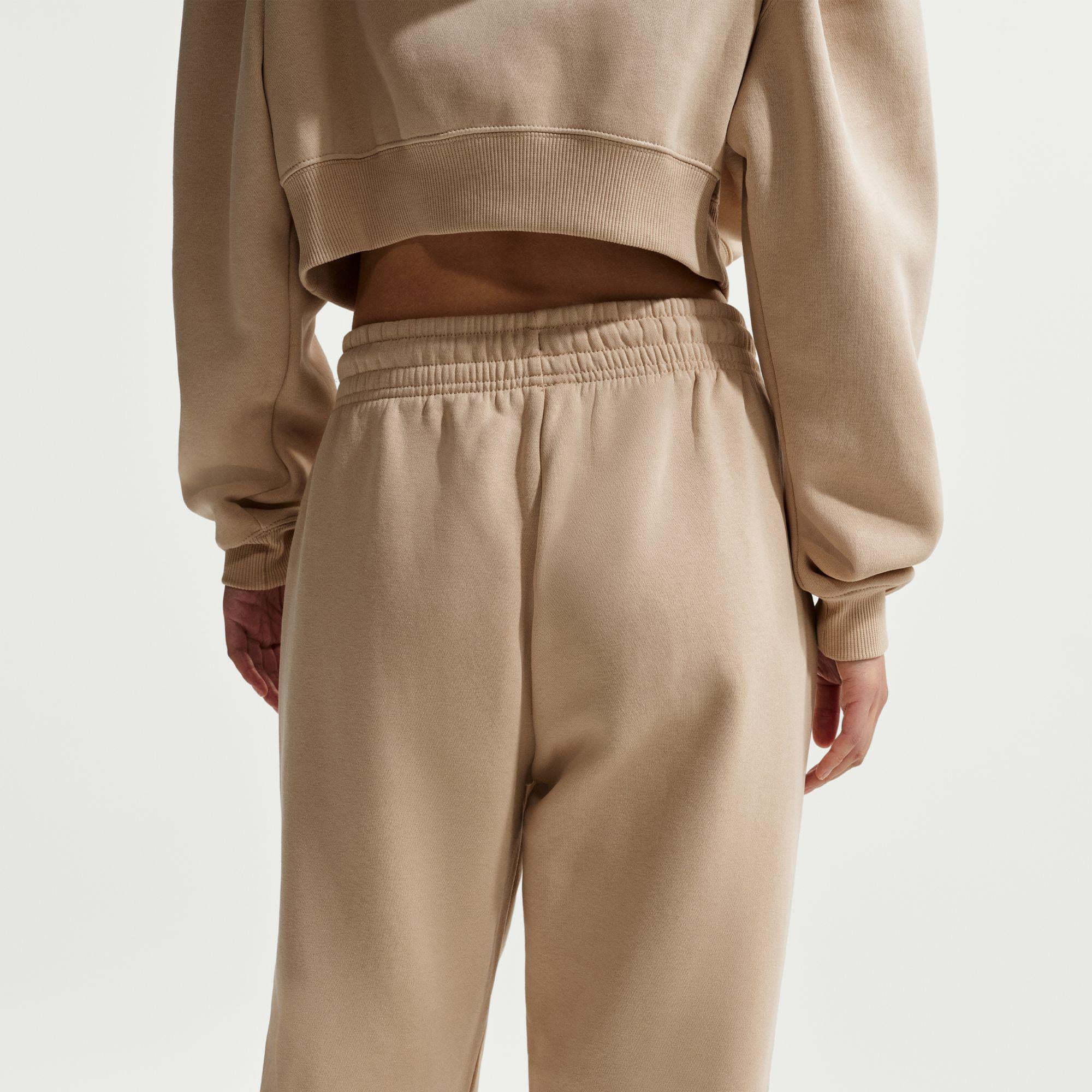 Nike Sportswear Phoenix Fleece High Rise Kadın Bej Eşofman Altı