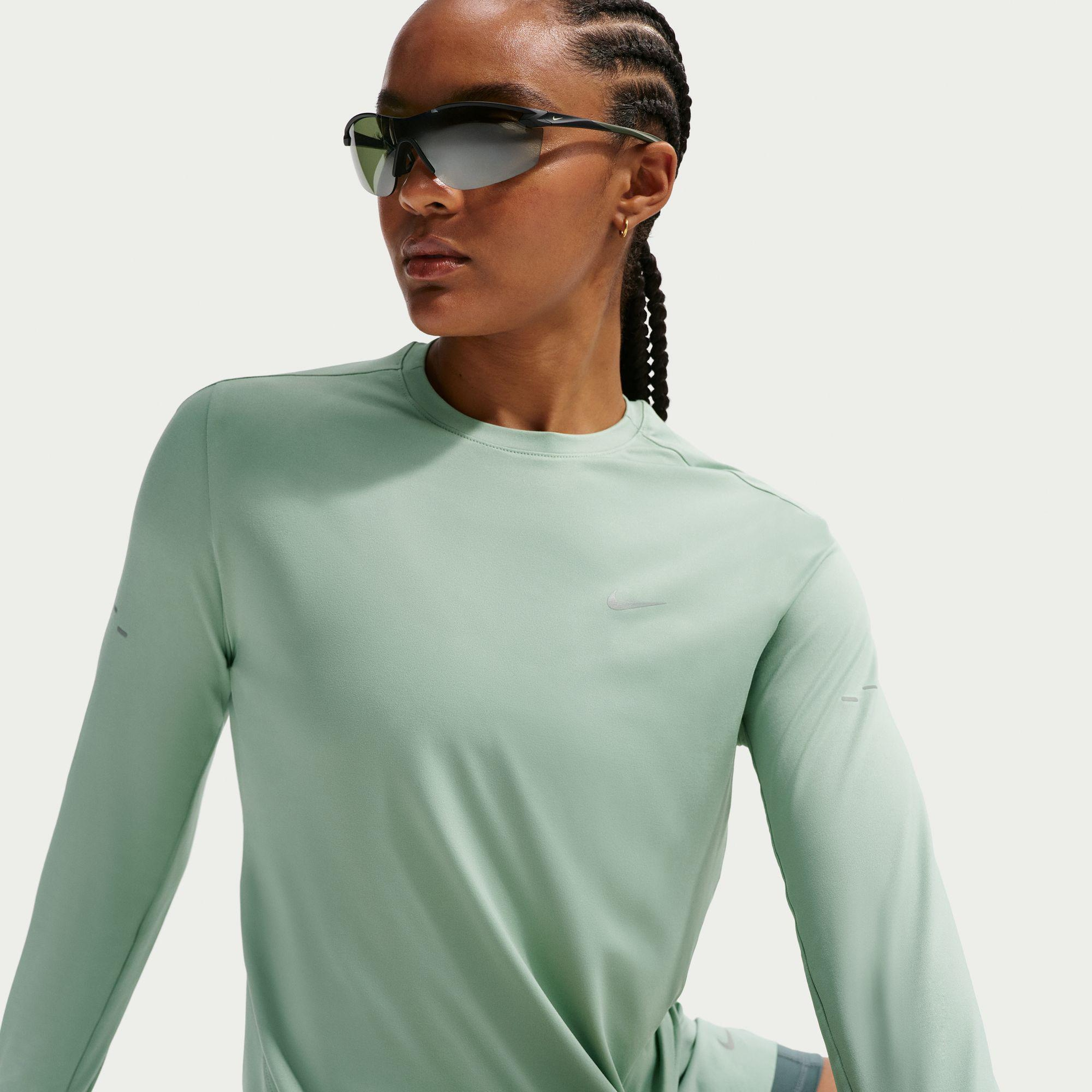 Nike Swift Dri-Fit Kadın Yeşil Uzun Kollu T-Shirt