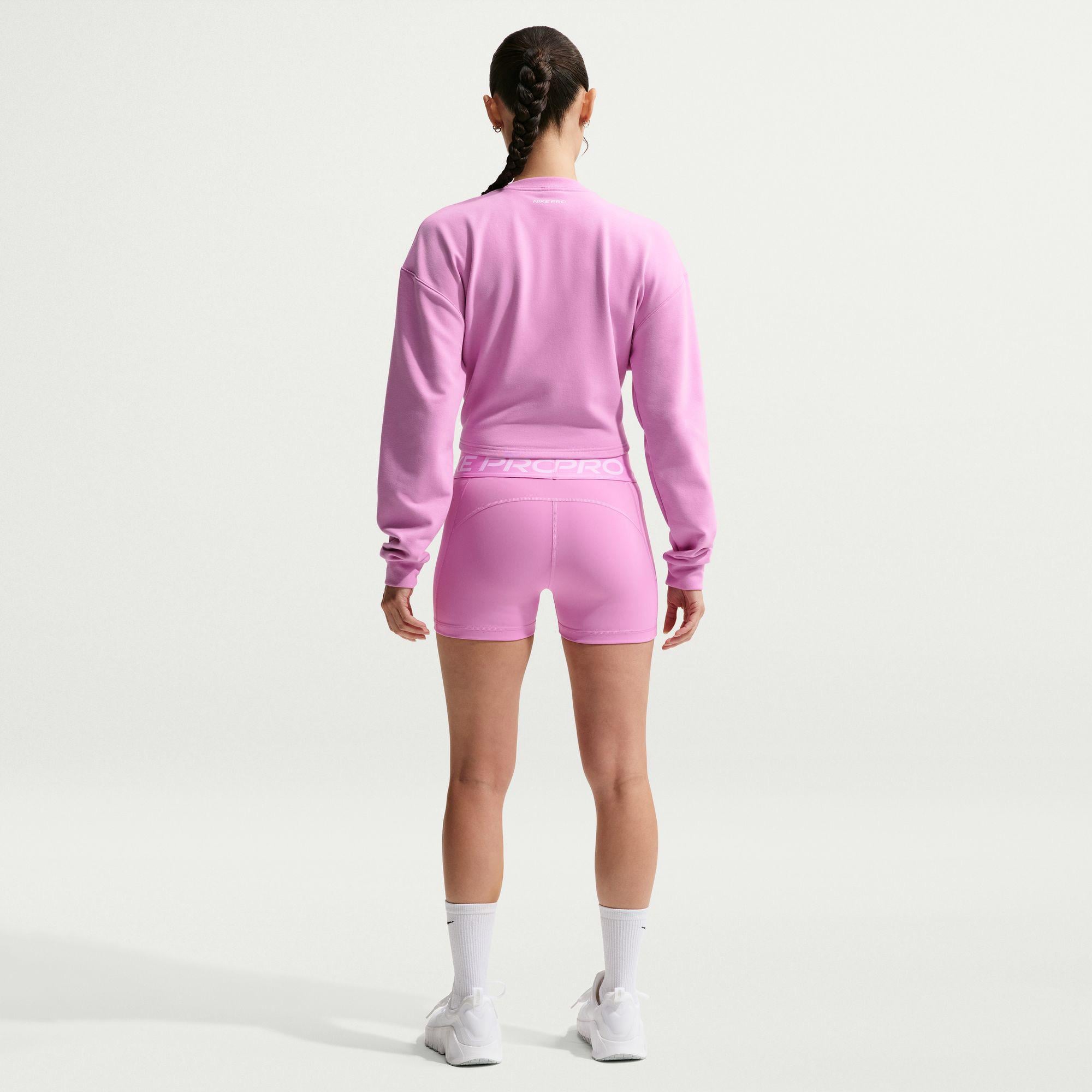 Nike Pro Dri-Fit 365 Mid Rise 8 cm Kadın Pembe Kısa Tayt