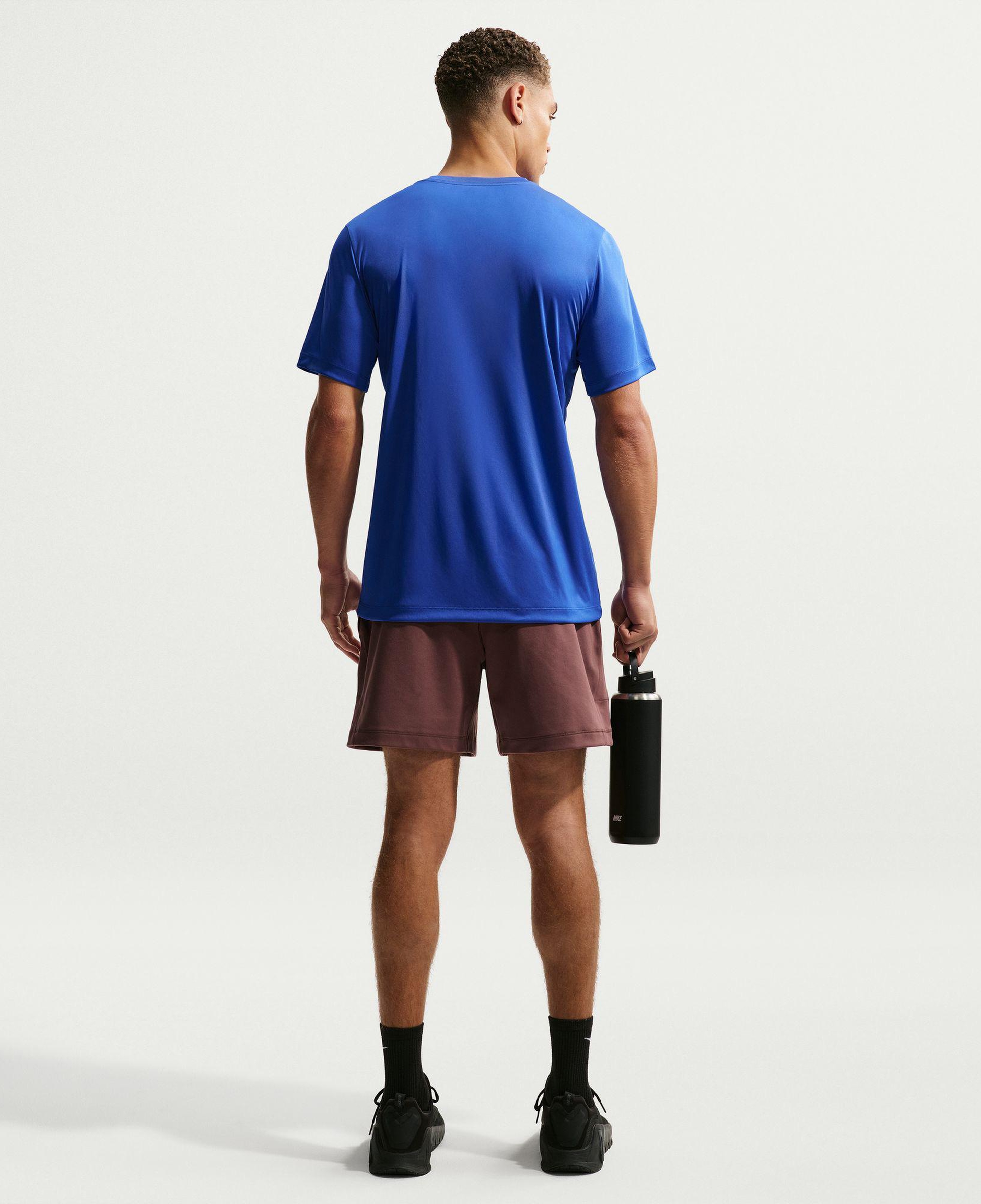 Nike Dri-Fit Standart Flex Erkek Mavi T-Shirt