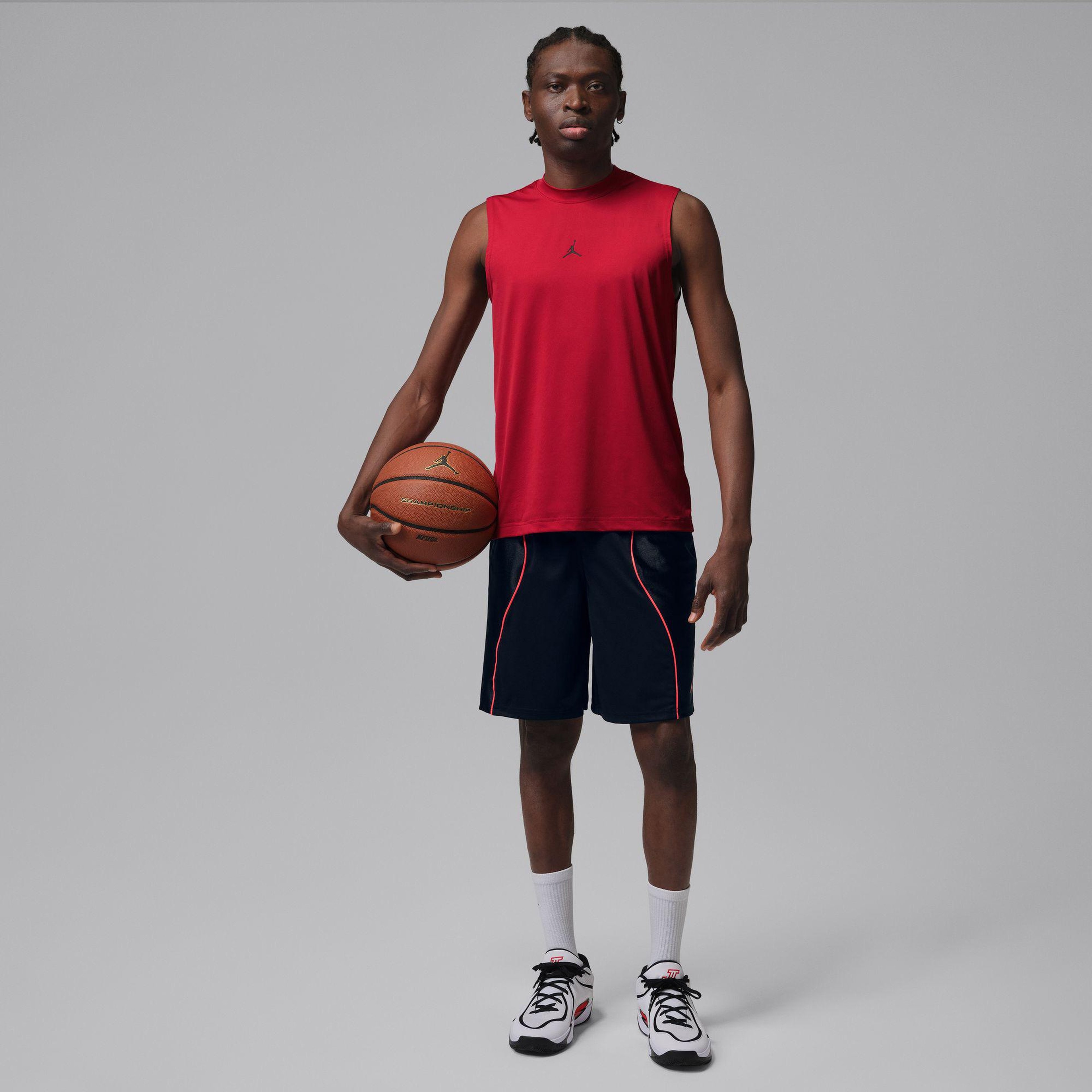 Jordan Dri-Fit Sport Essentials Erkek Kırmızı Kolsuz T-Shirt