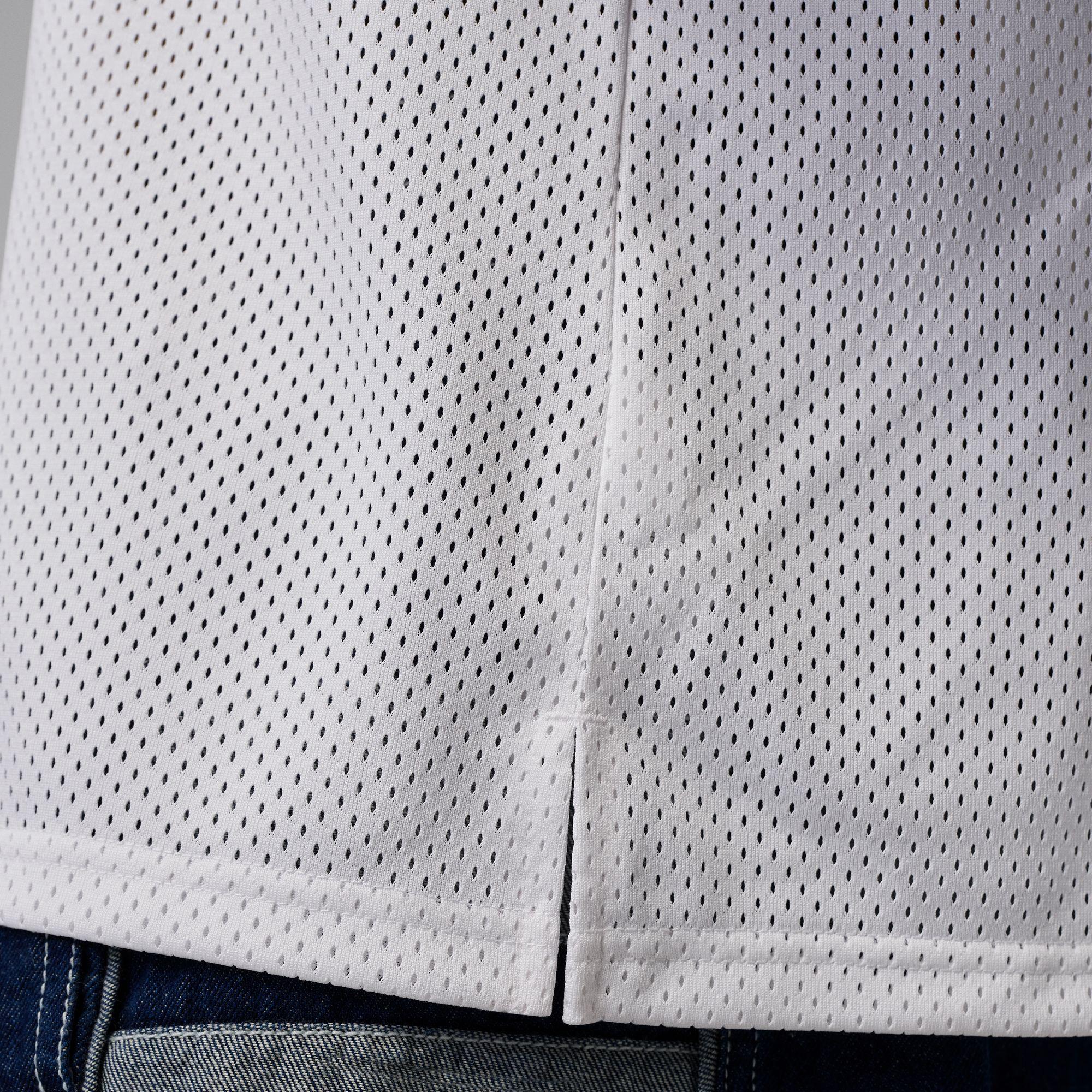 Jordan Brooklyn Mesh Jersey Erkek Beyaz Kolsuz T-Shirt