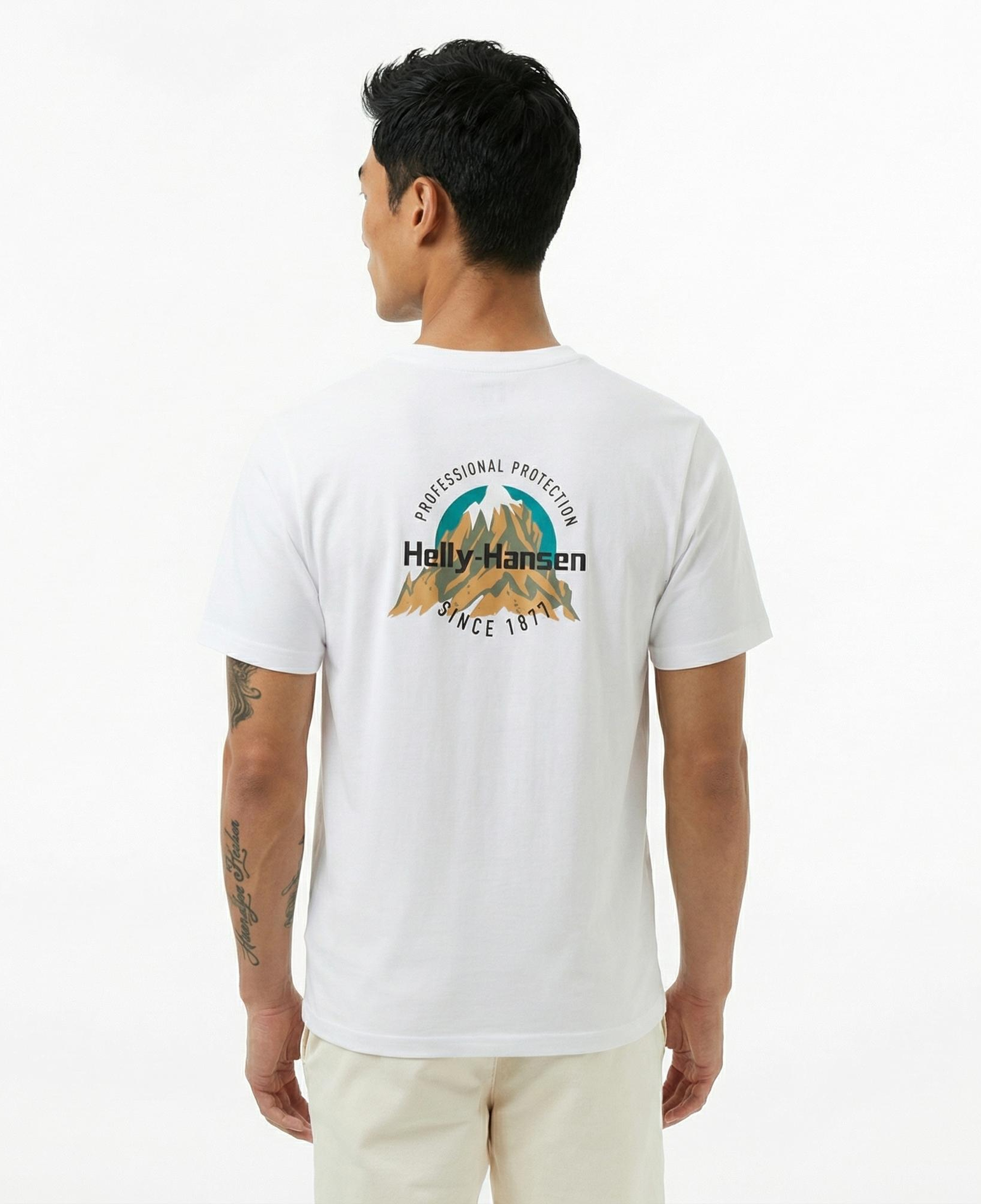 Helly Hansen Core Graphic Erkek Beyaz T-Shirt