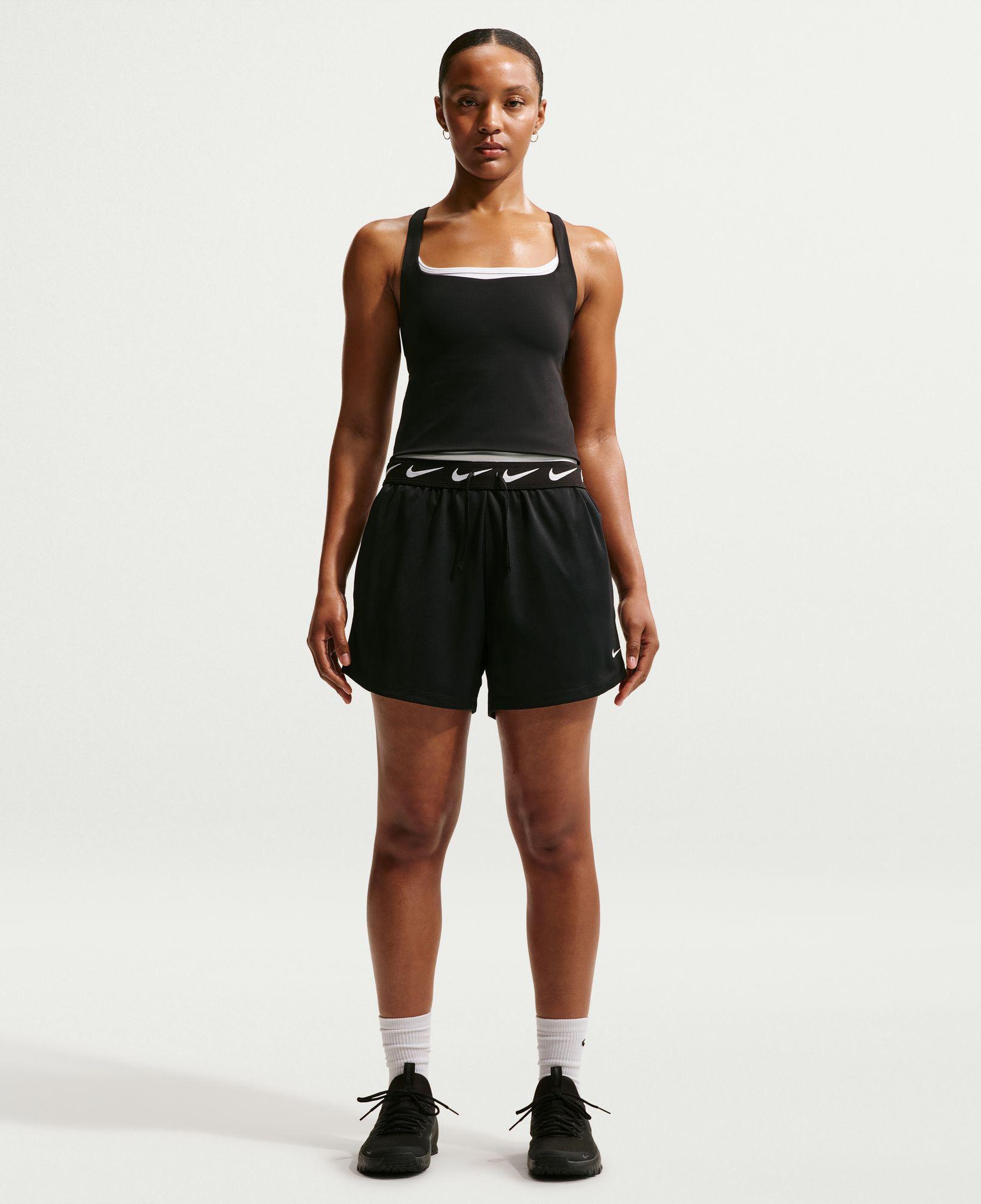 Nike One Attack Dri-Fit Mid Rise 10 cm Kadın Siyah Şort