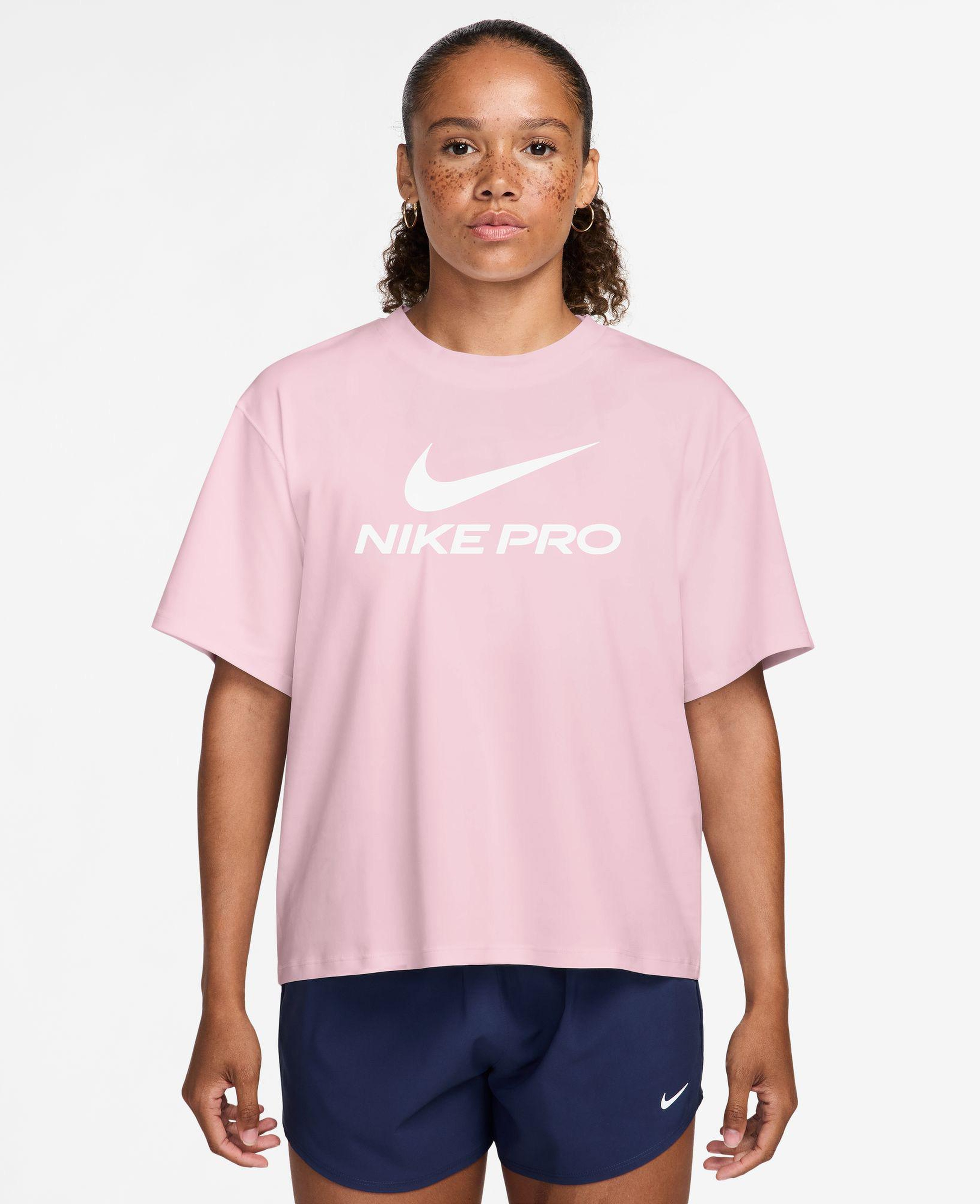 Nike Pro Dri-Fit 365 Loose Fit Kadın Pembe T-Shirt