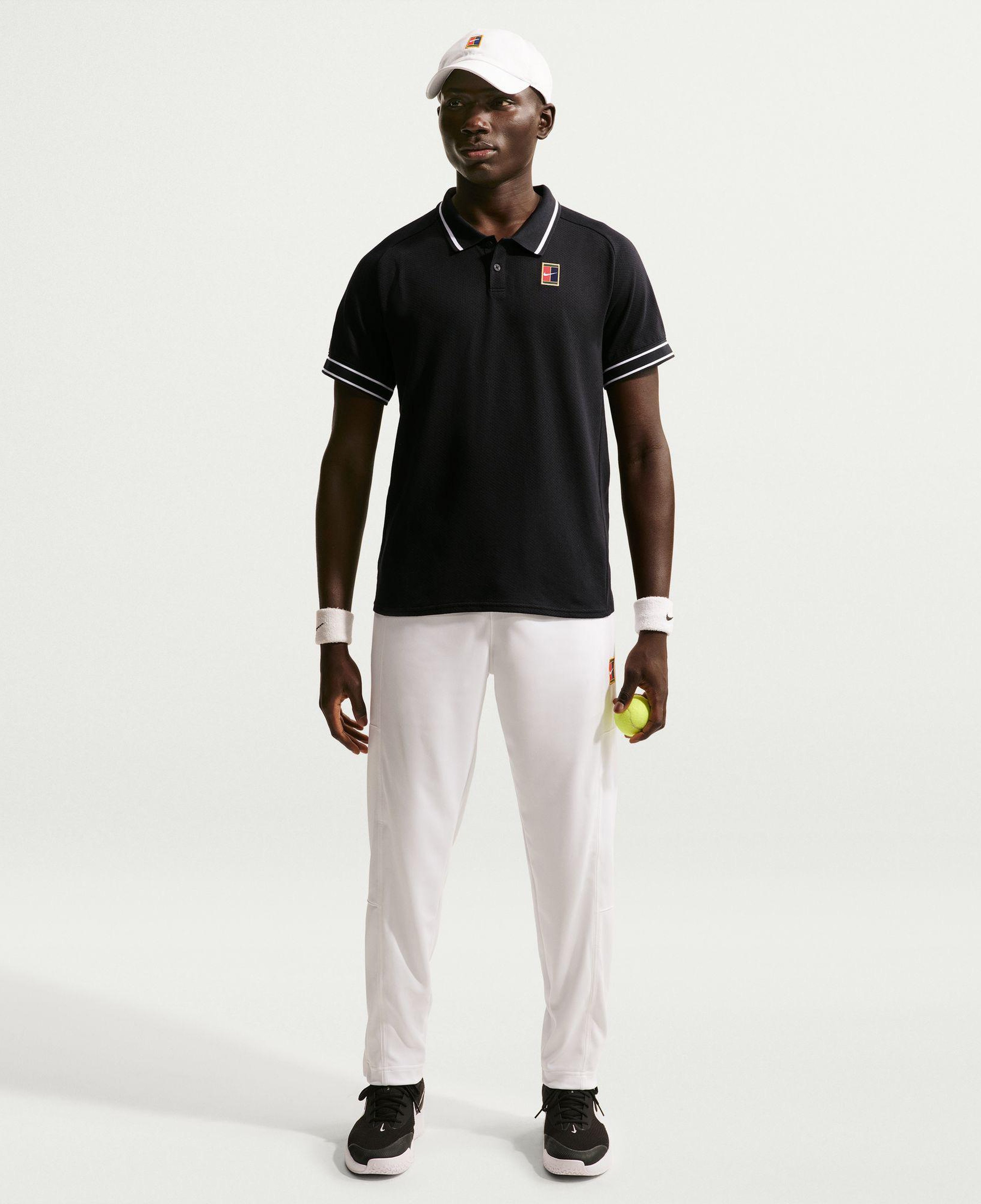 Nike Court Heritage Erkek Siyah Polo