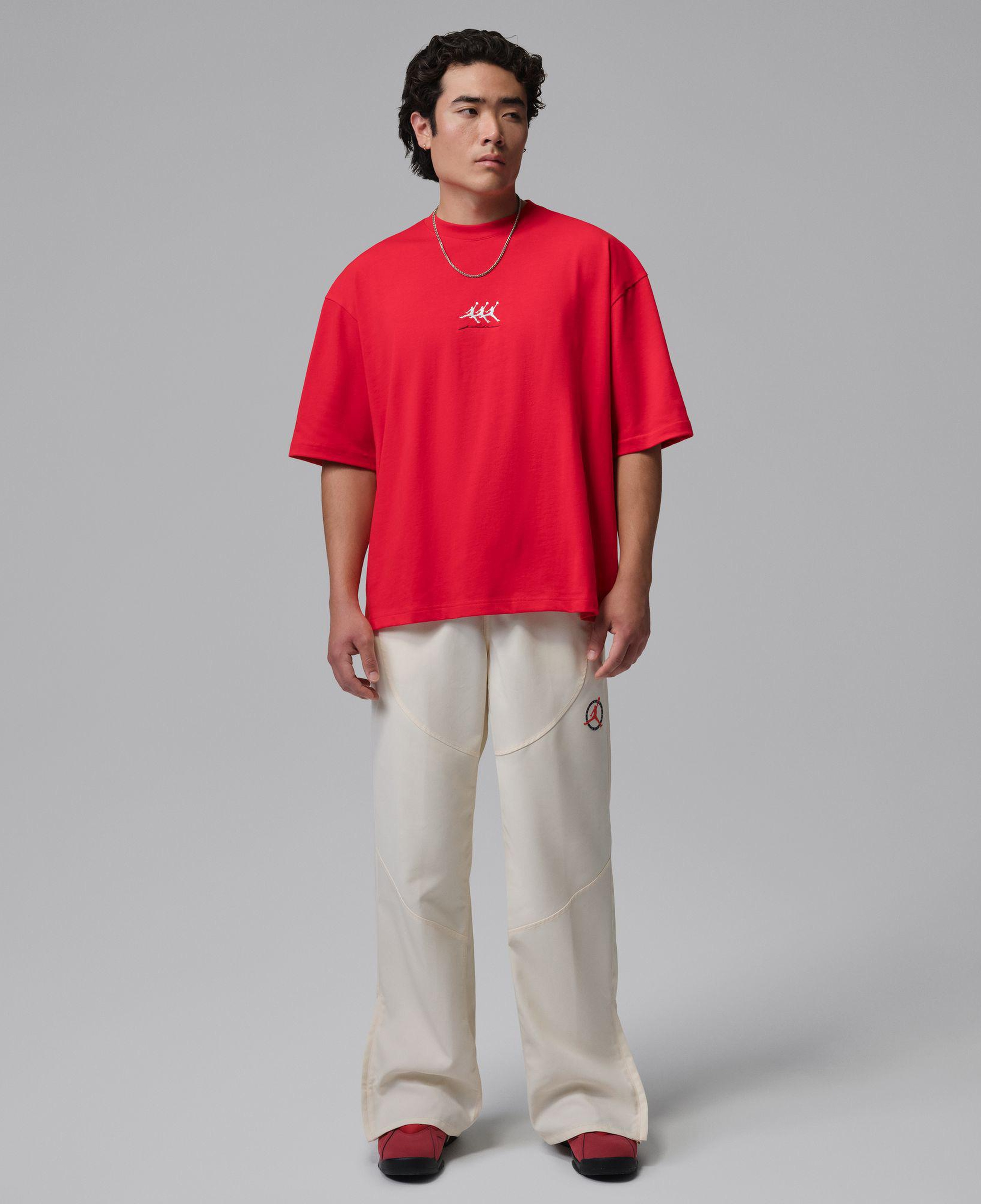 Jordan Flight Oversized Erkek Kırmızı T-Shirt