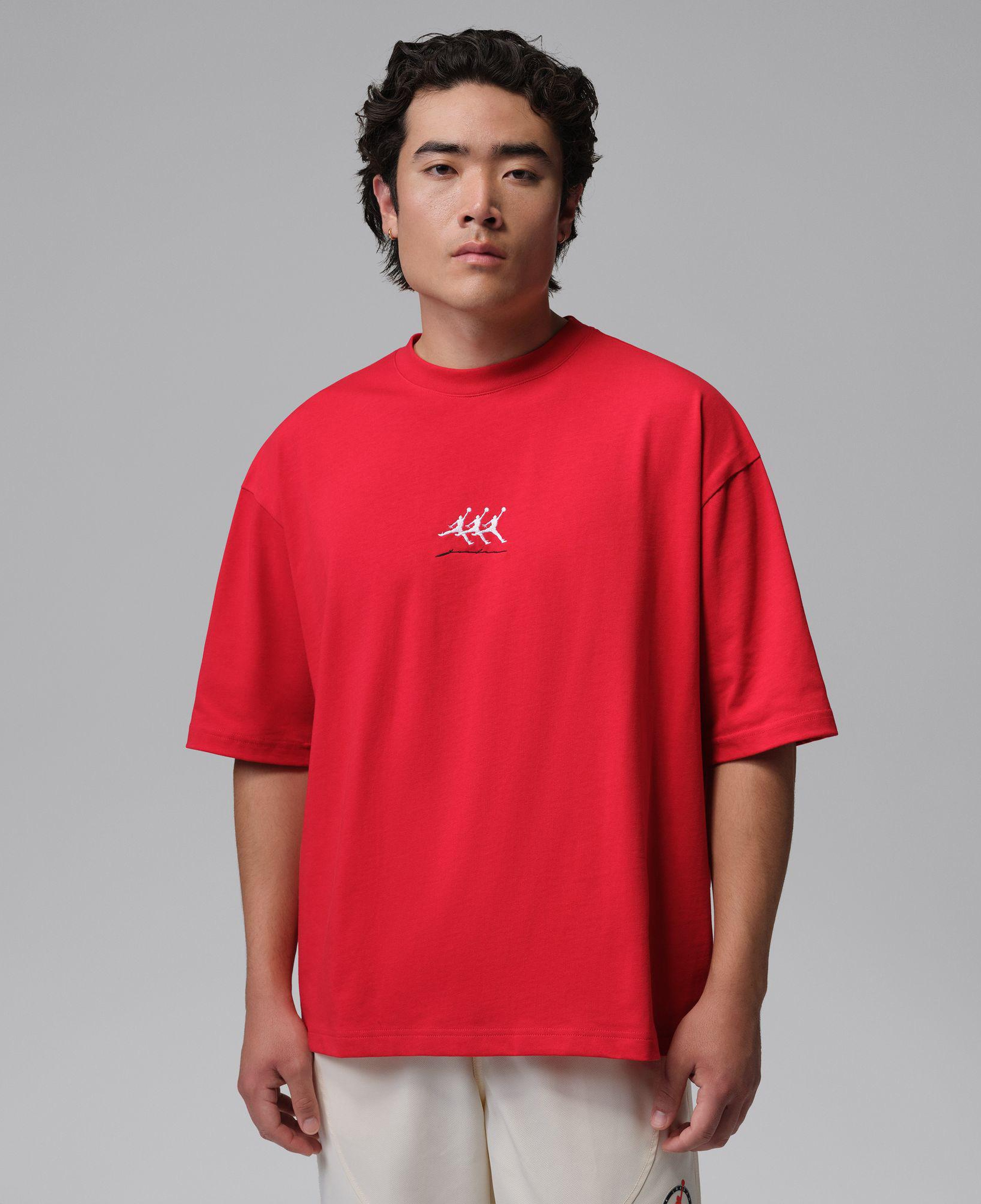Jordan Flight Oversized Erkek Kırmızı T-Shirt