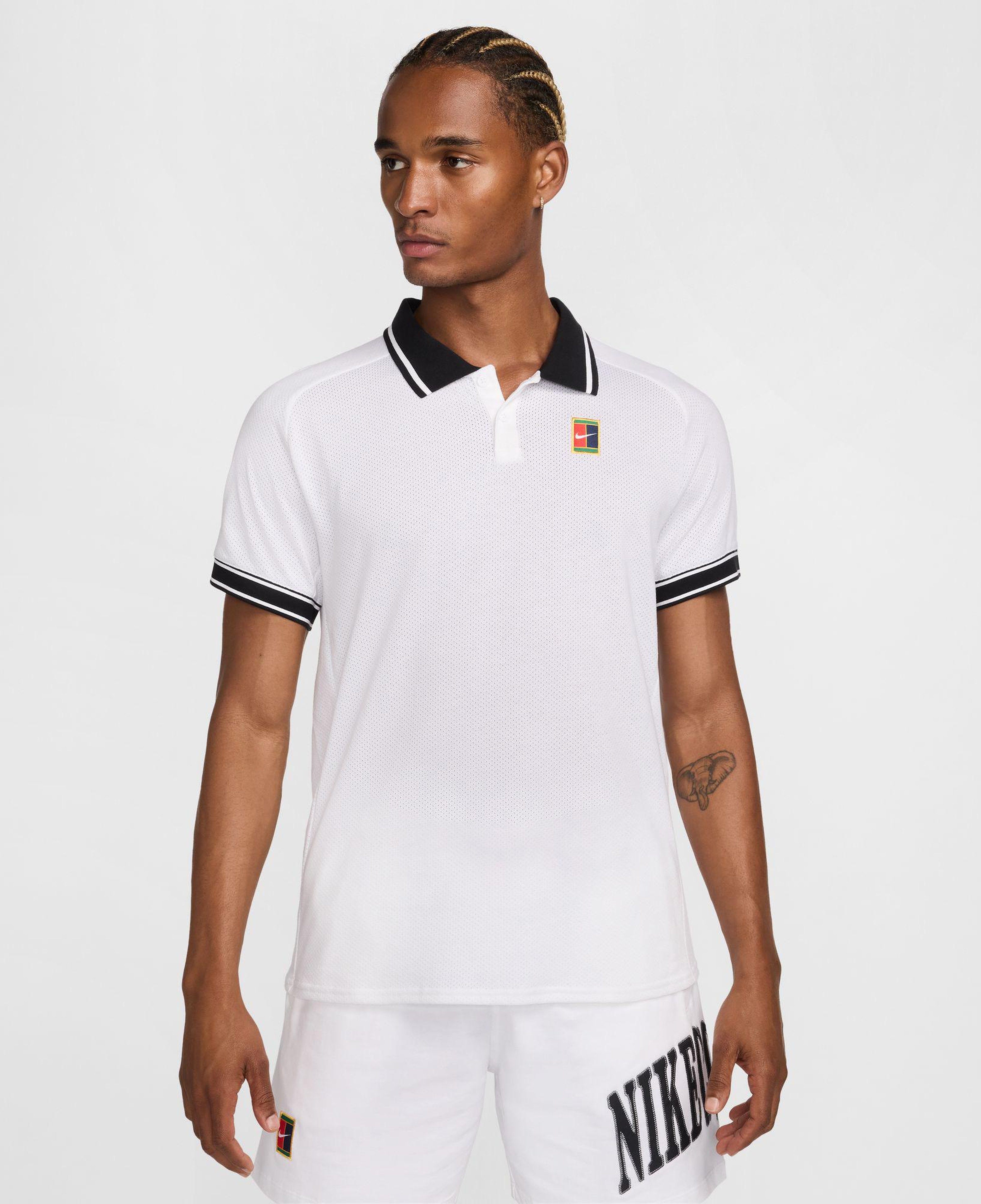Nike Court Heritage Erkek Beyaz Polo