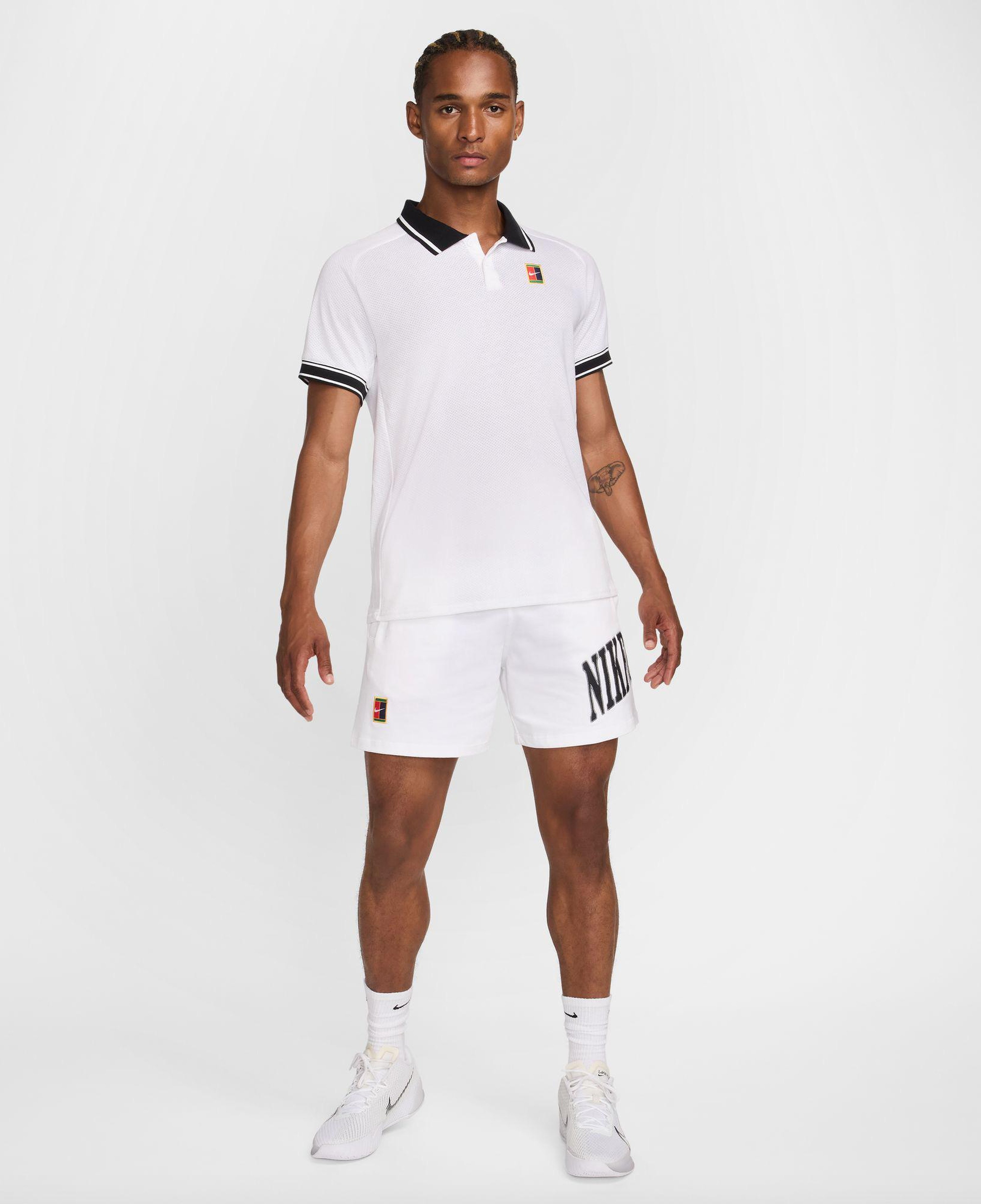 Nike Court Heritage Erkek Beyaz Polo