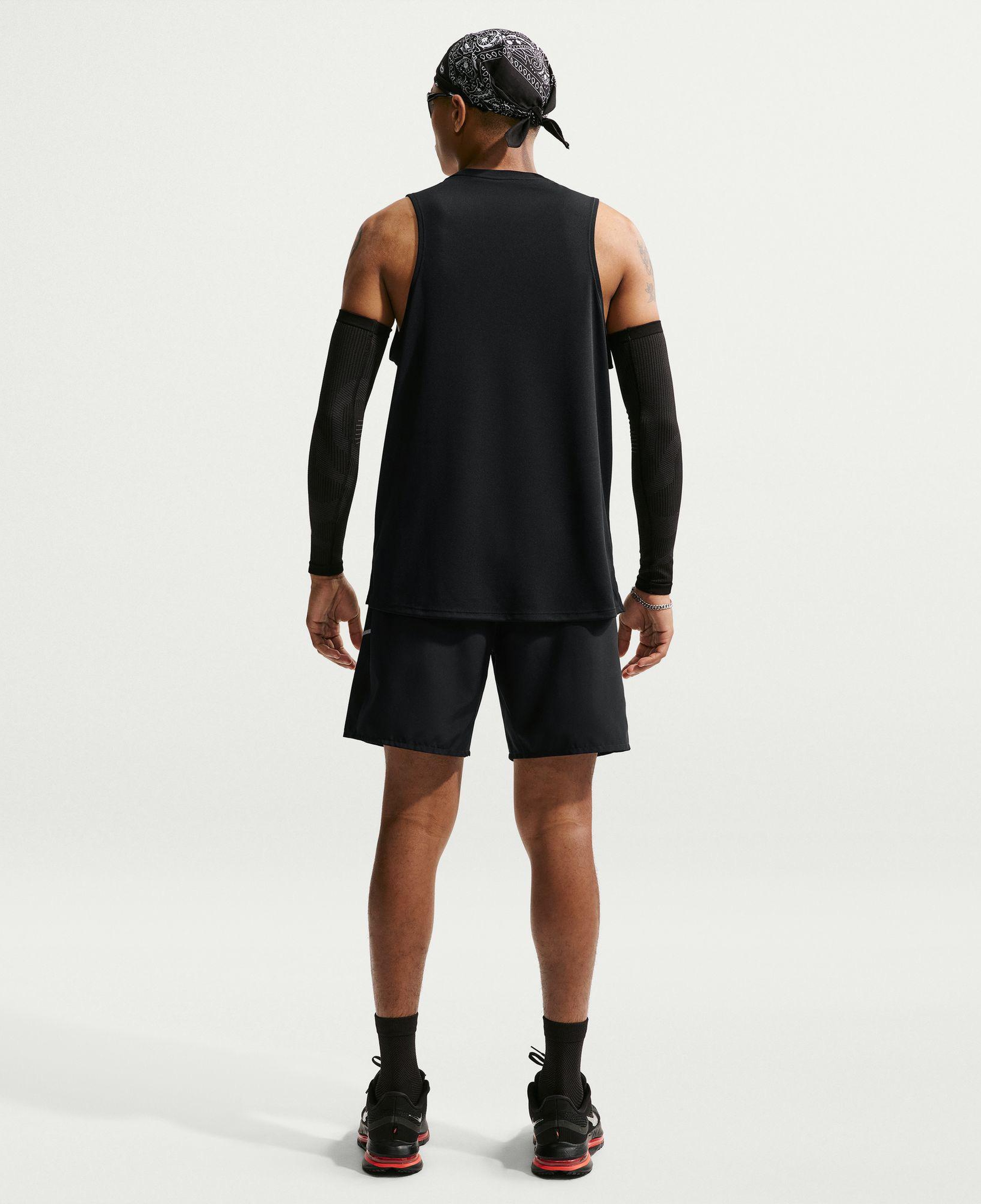 Nike Dri-Fit Miler 18 cm Erkek Siyah Şort