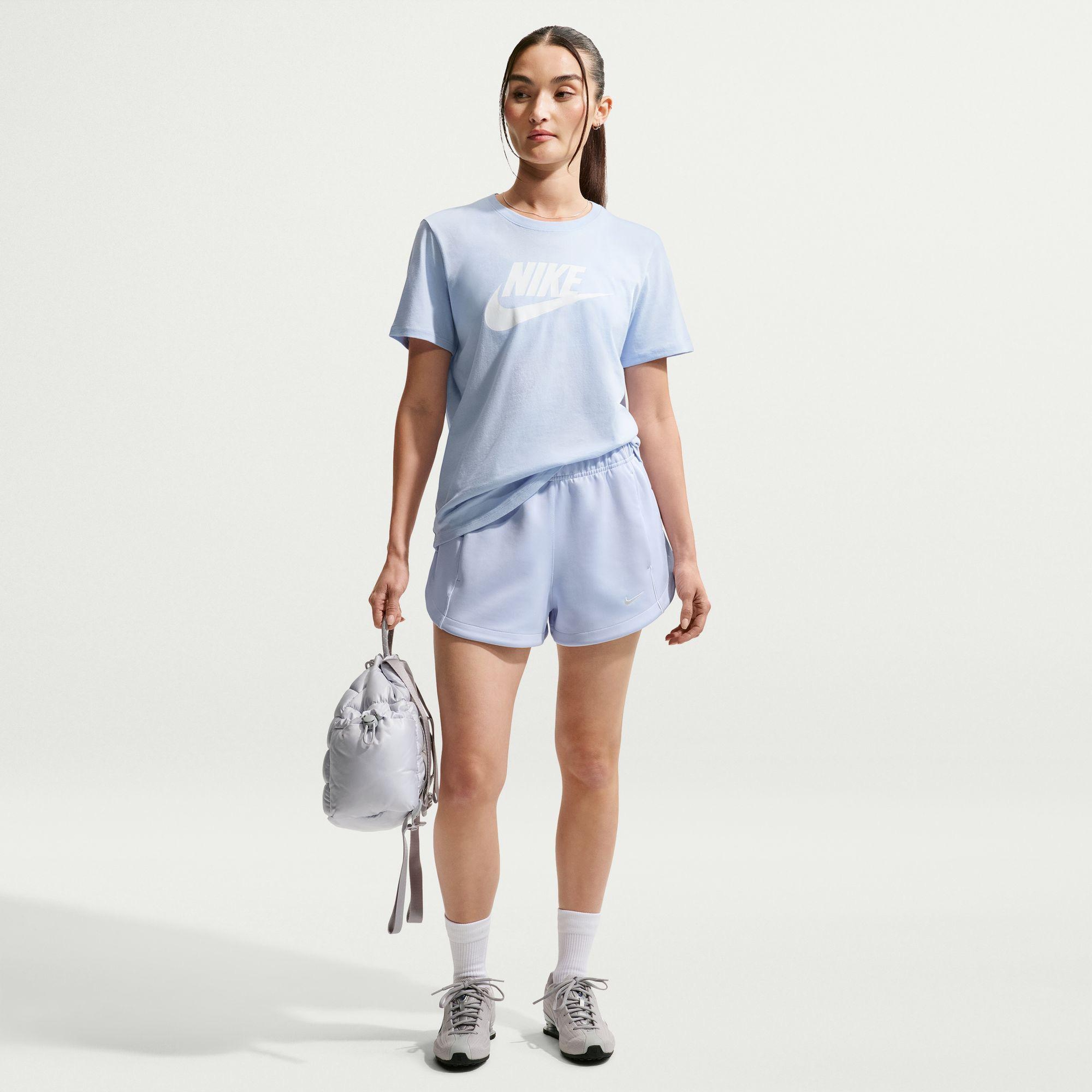 Nike Sportswear Essentials Icon Futura Kadın Mavi T-Shirt