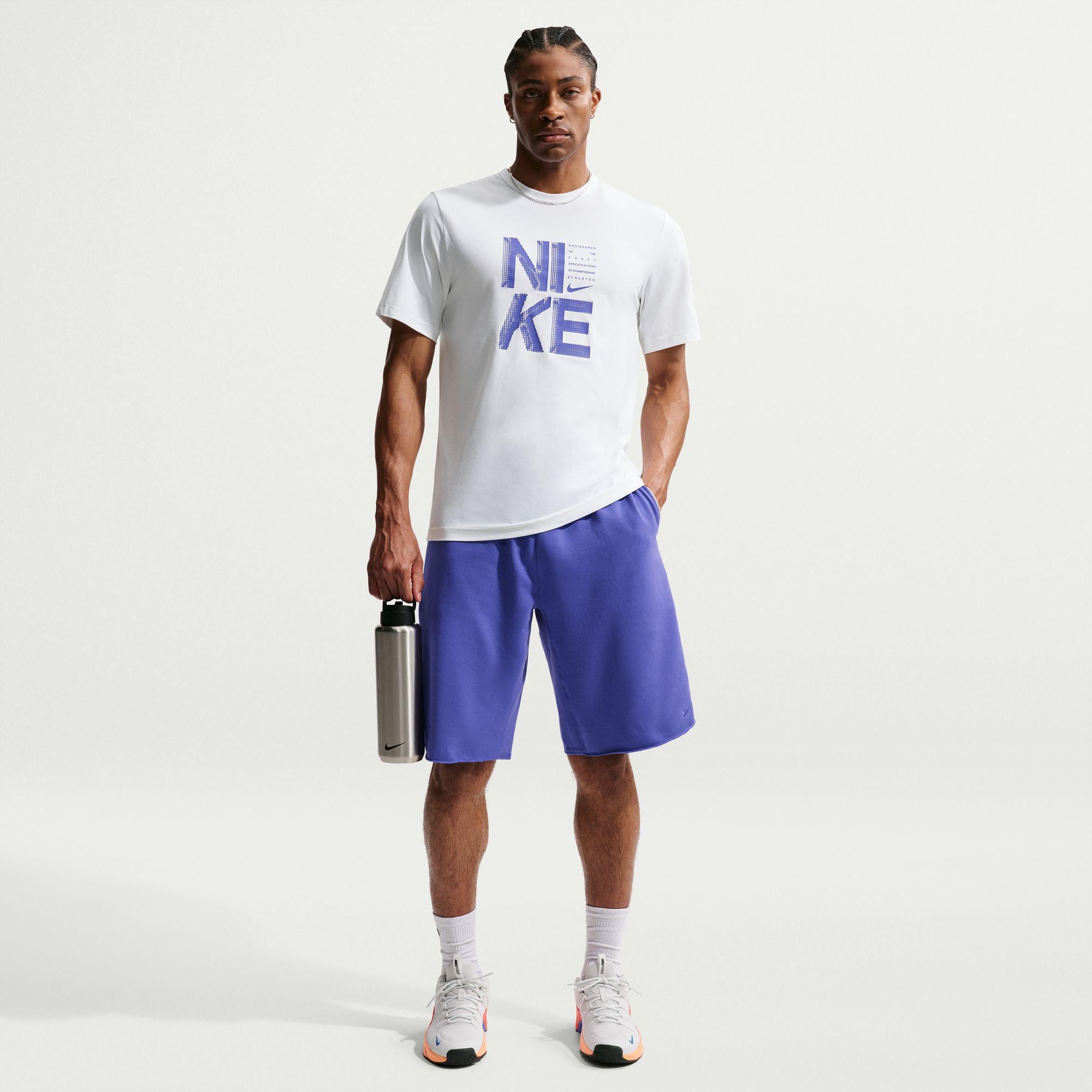 Nike Dri-Fit Hyverse GFX Erkek Beyaz T-Shirt