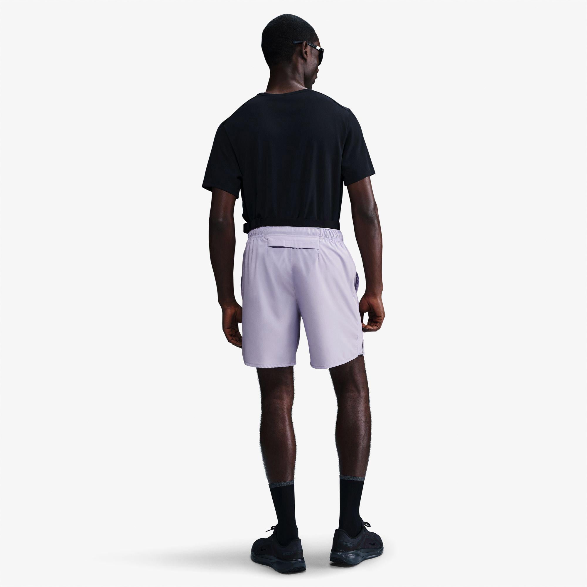 Nike Dri-Fit Challenger 18 cm Erkek Lila Şort