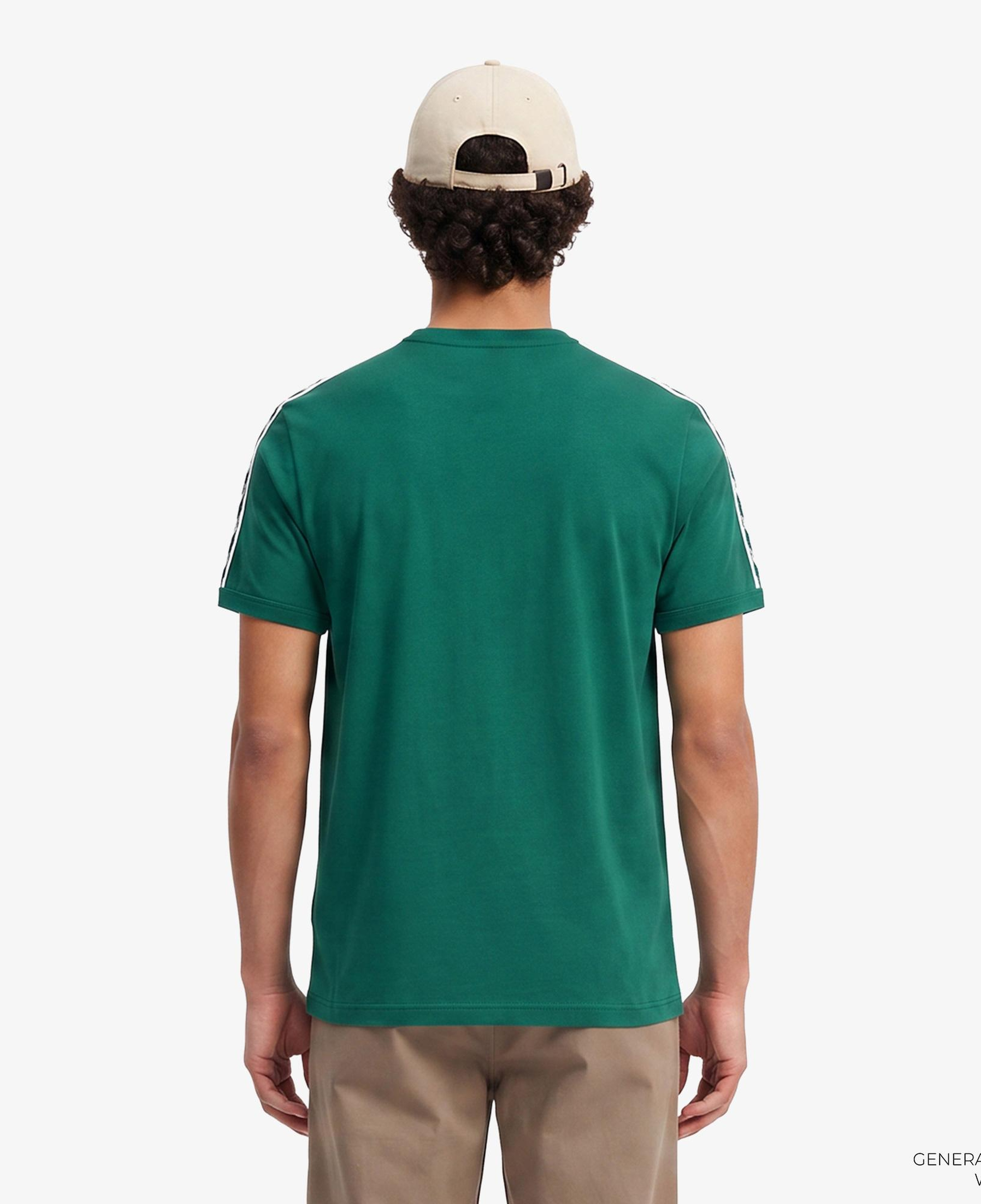 Fred Perry Contrast Tape Ringer Erkek Yeşil T-Shirt