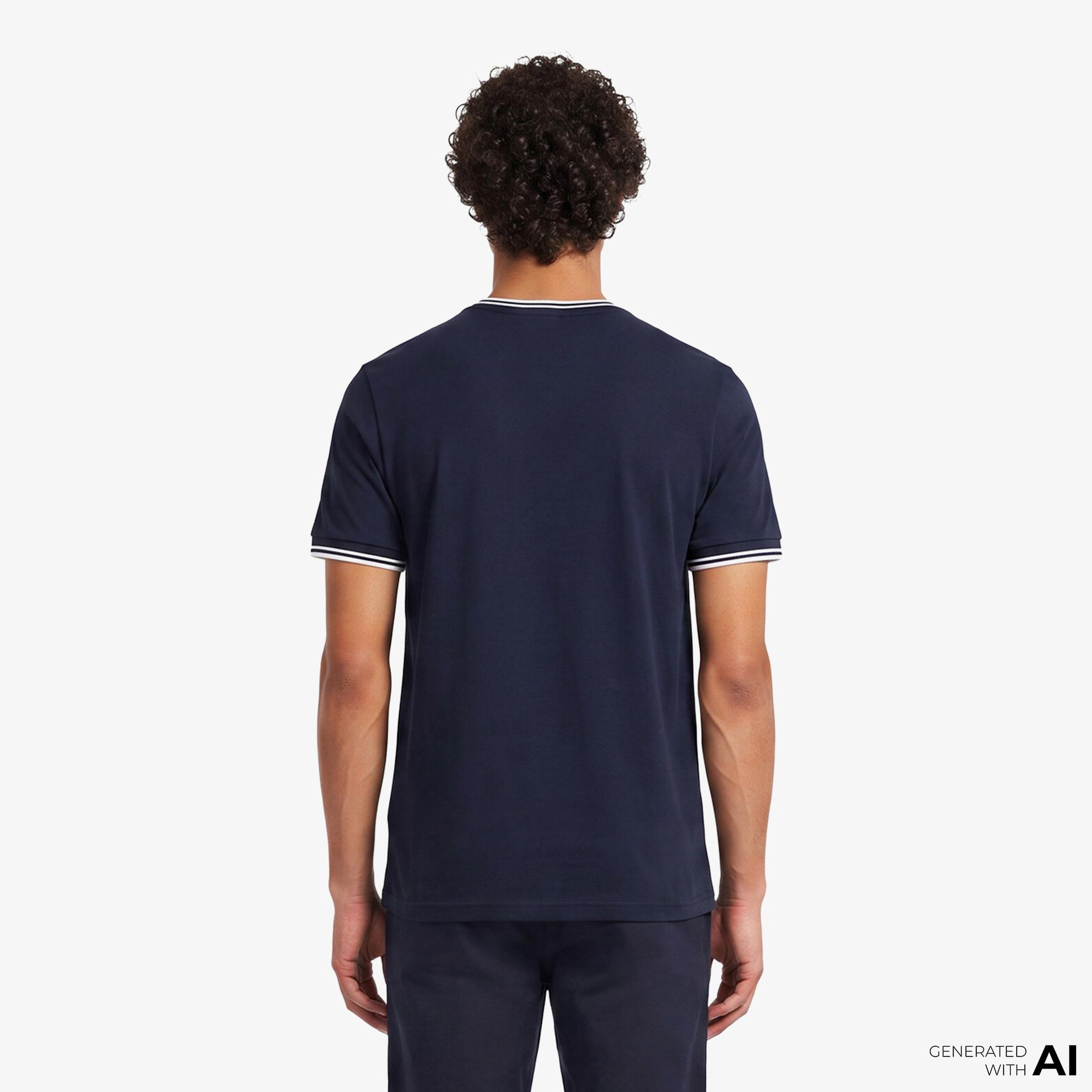 Fred Perry Twin Tipped Erkek Lacivert T-Shirt