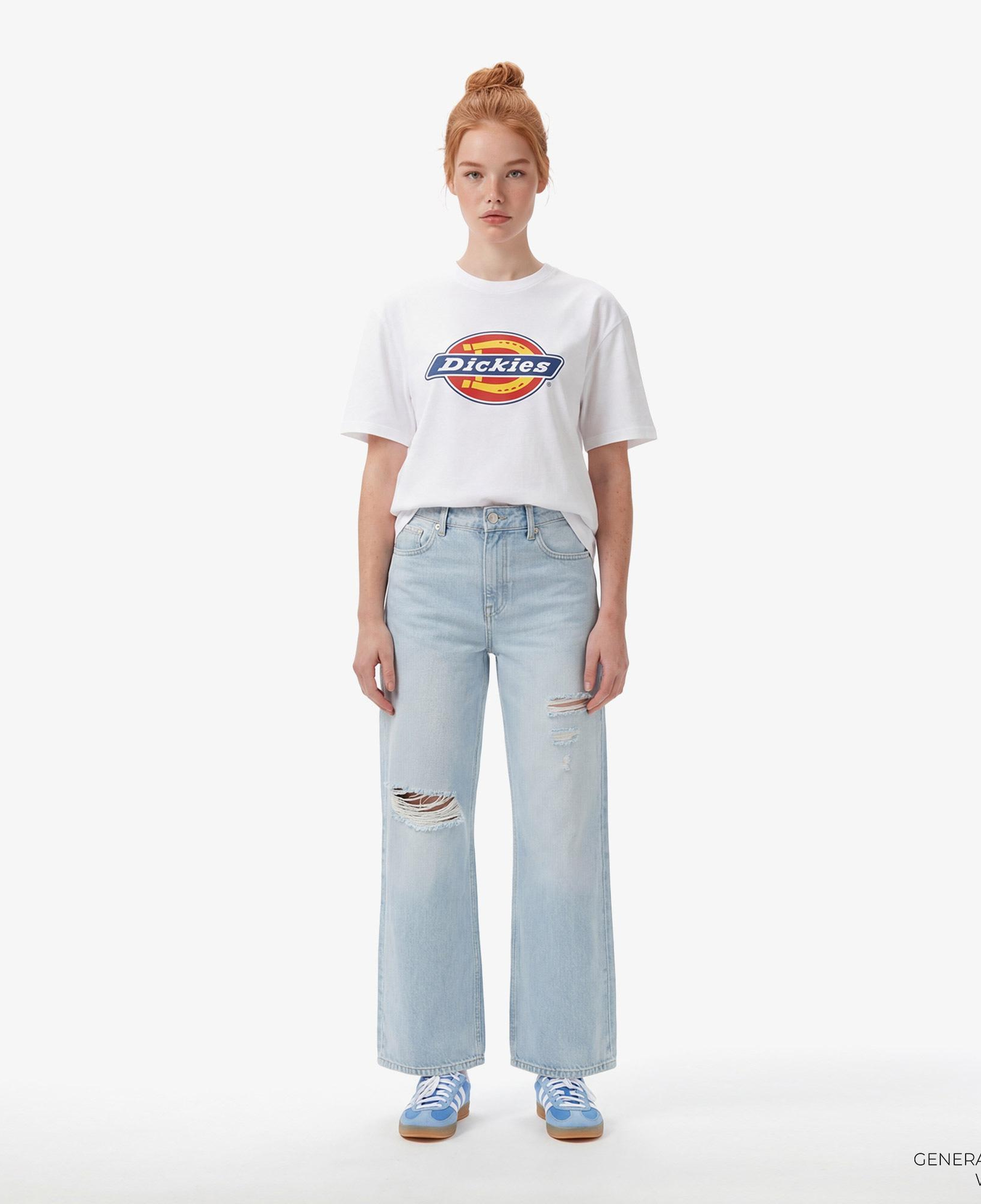 Dickies Icon Logo Kadın Beyaz T-Shirt