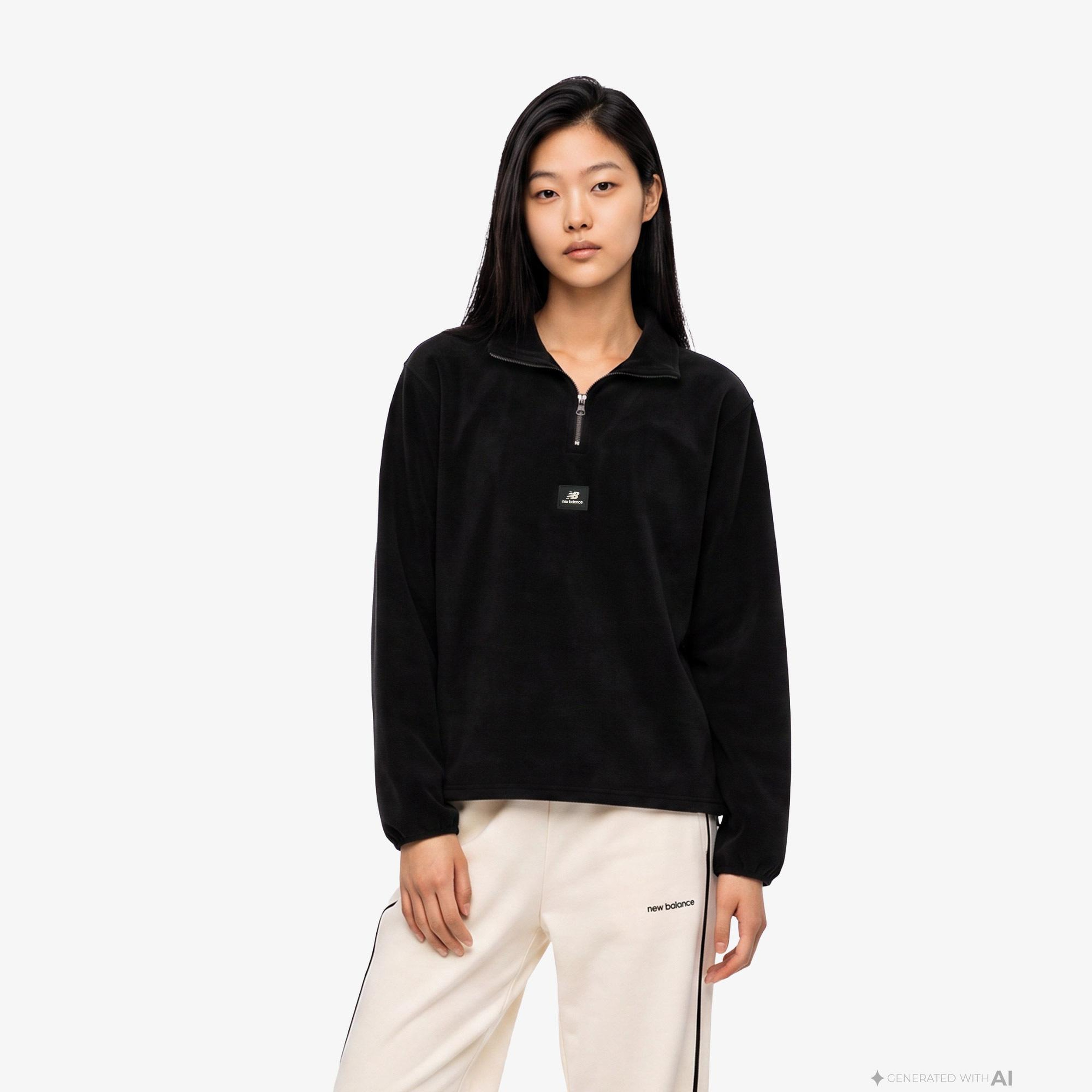 New Balance Erkek Siyah Sweatshirt