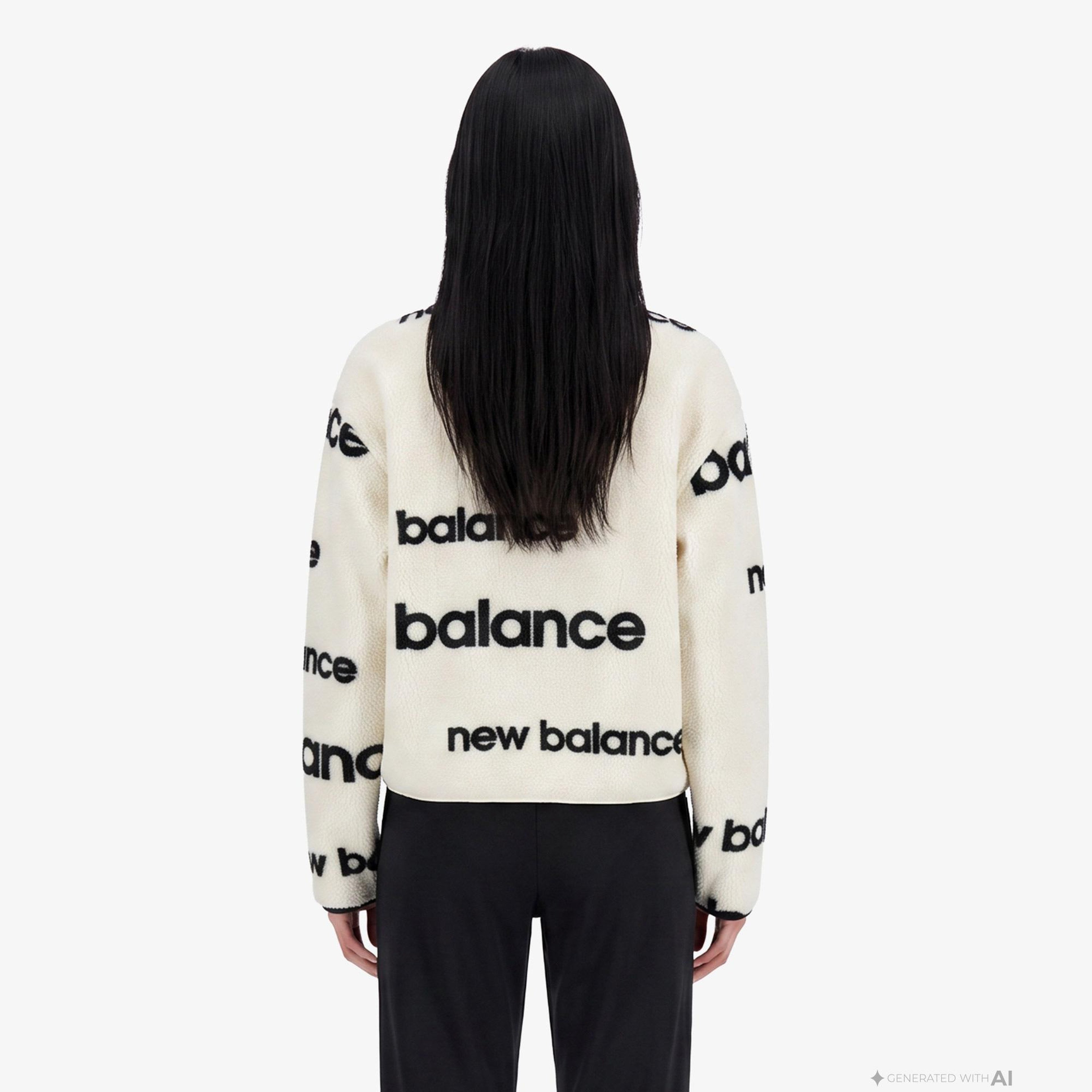 New Balance Kadın Beyaz Sweatshirt