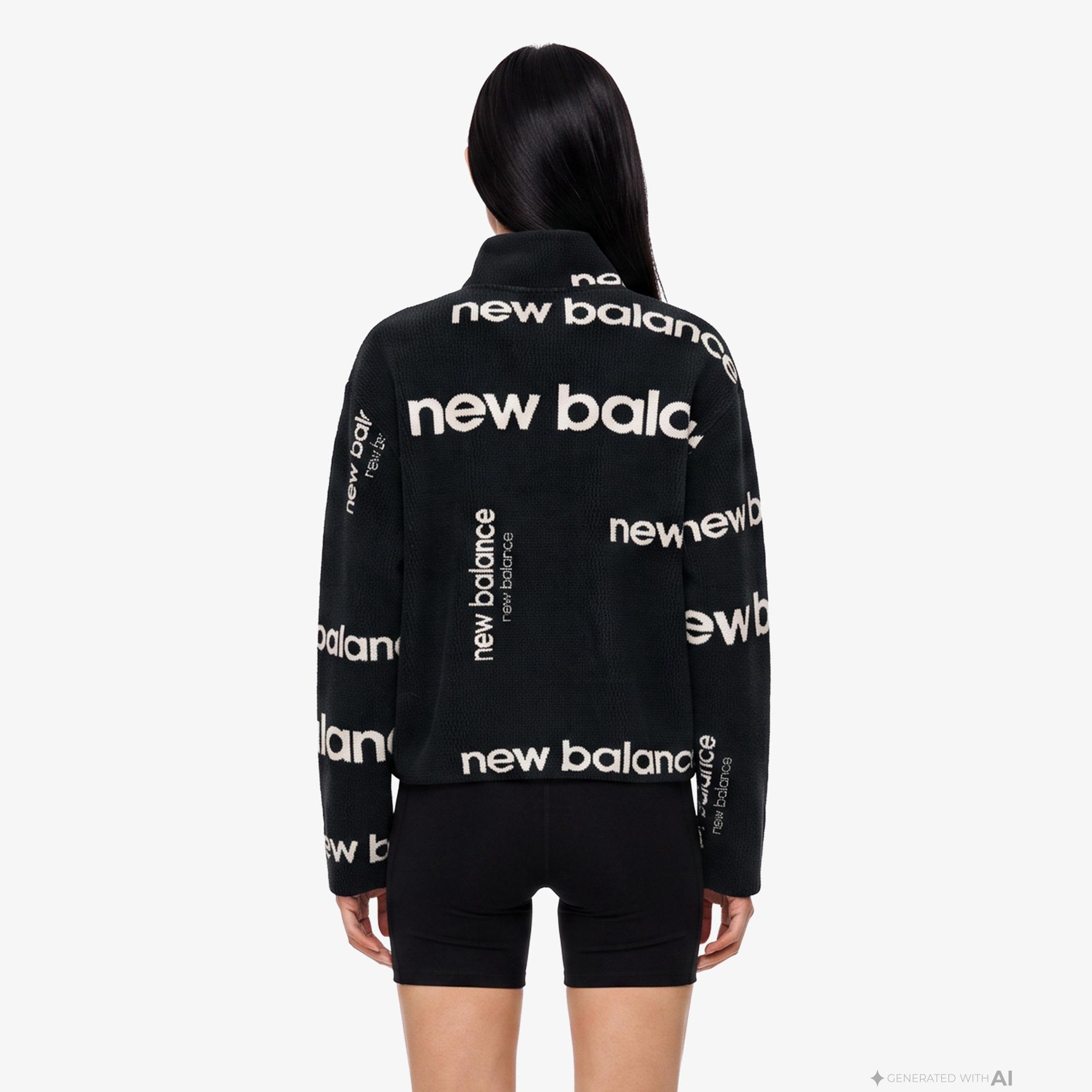 New Balance Kadın Siyah Sweatshirt