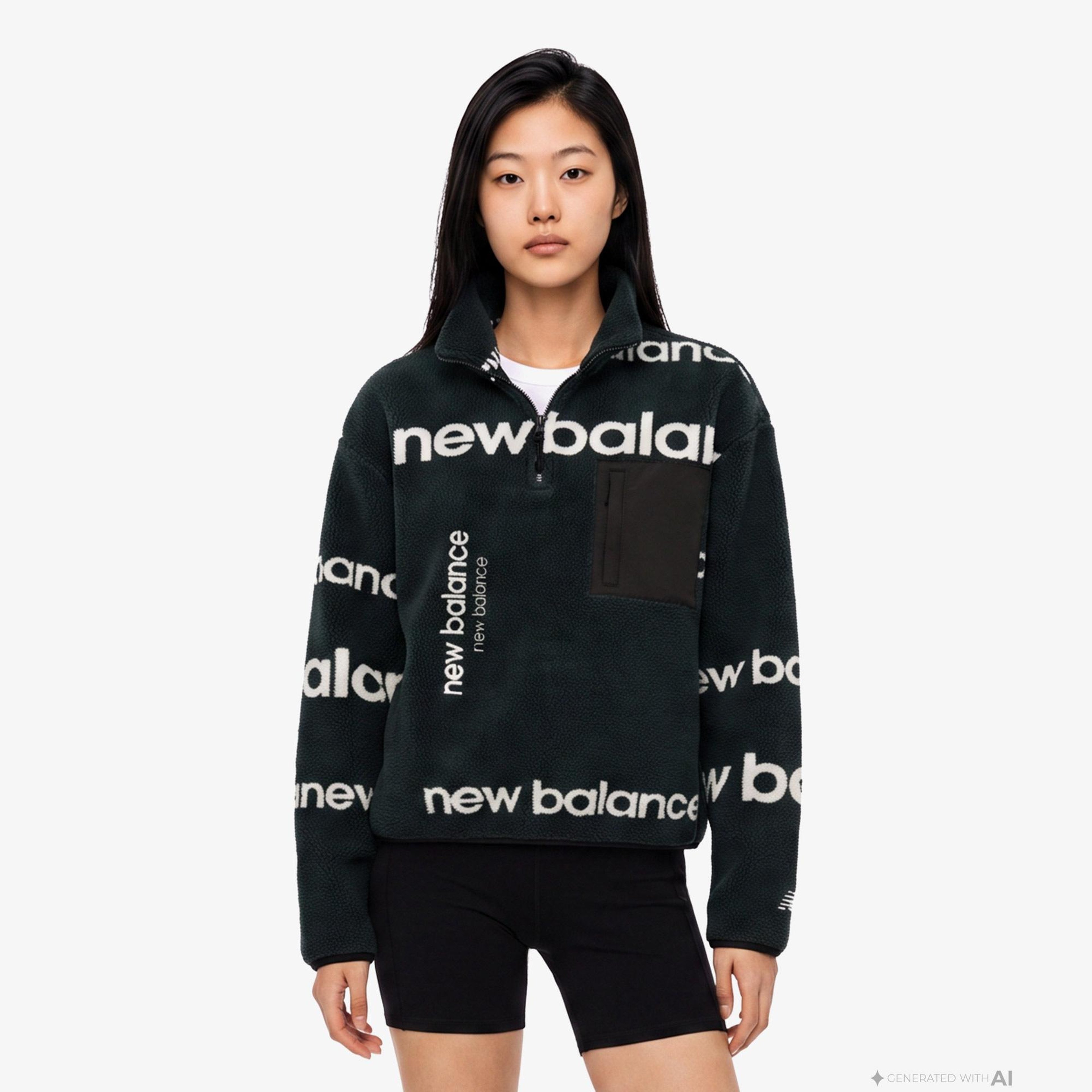 New Balance Kadın Siyah Sweatshirt