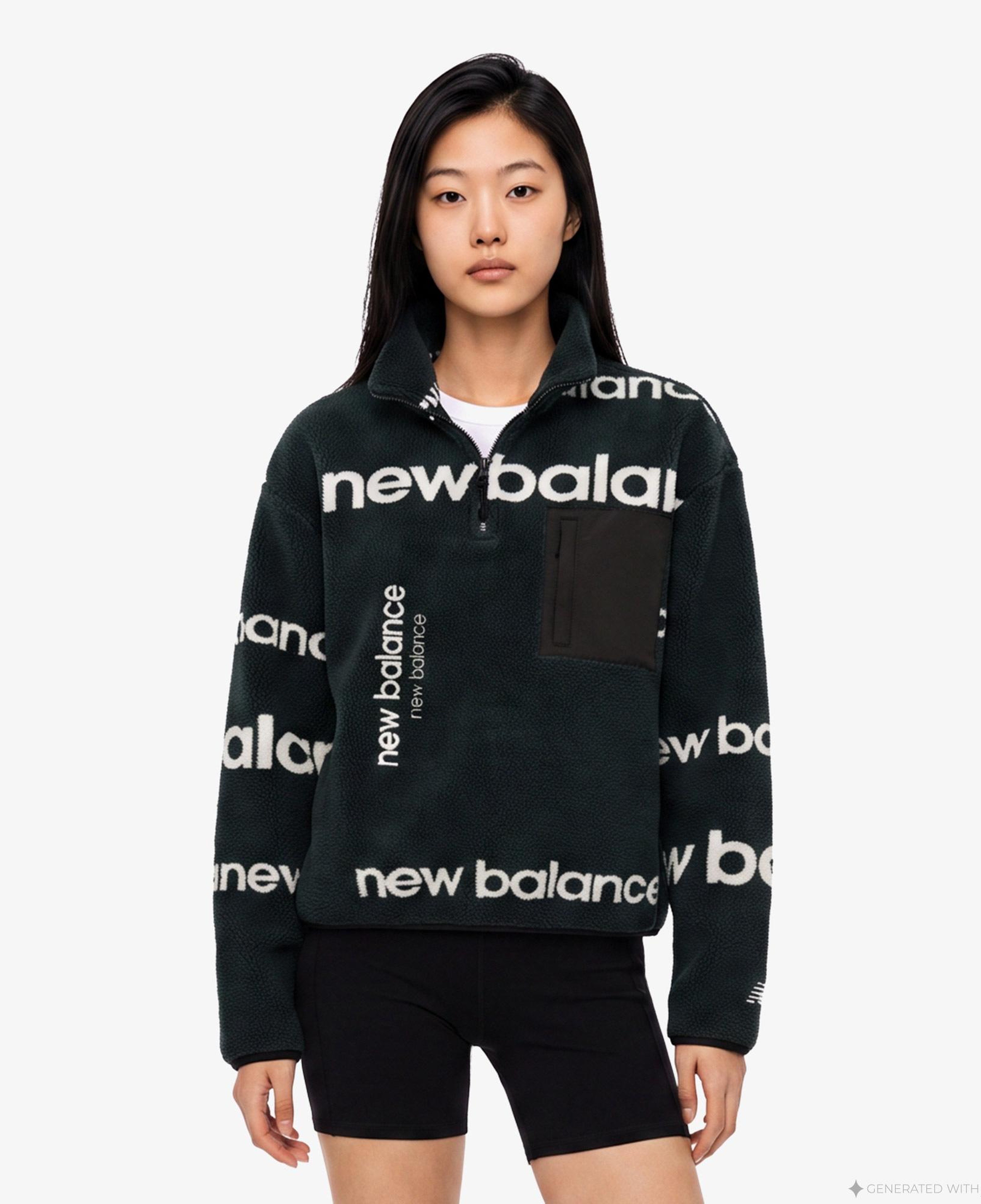 New Balance Kadın Siyah Sweatshirt