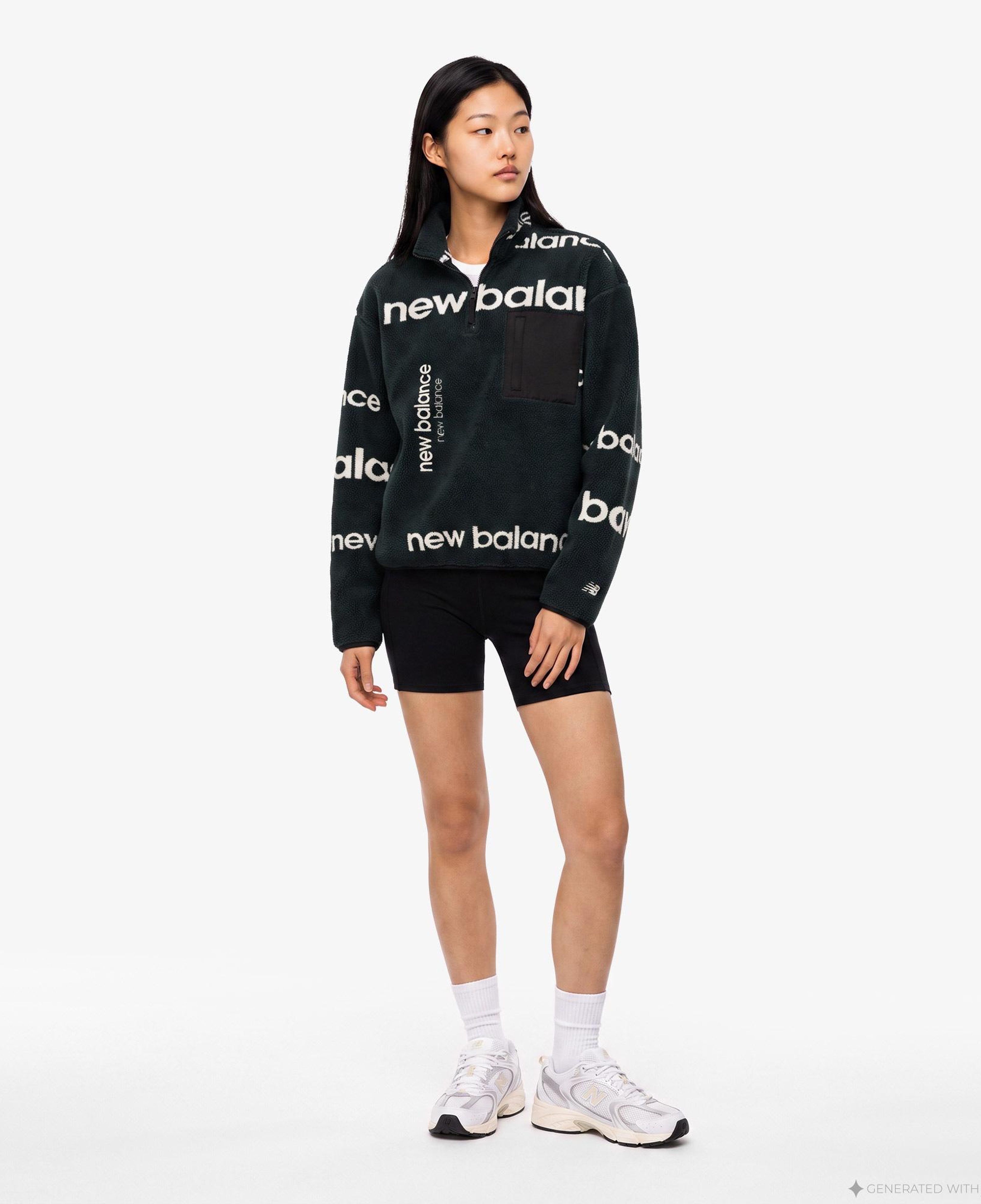 New Balance Kadın Siyah Sweatshirt