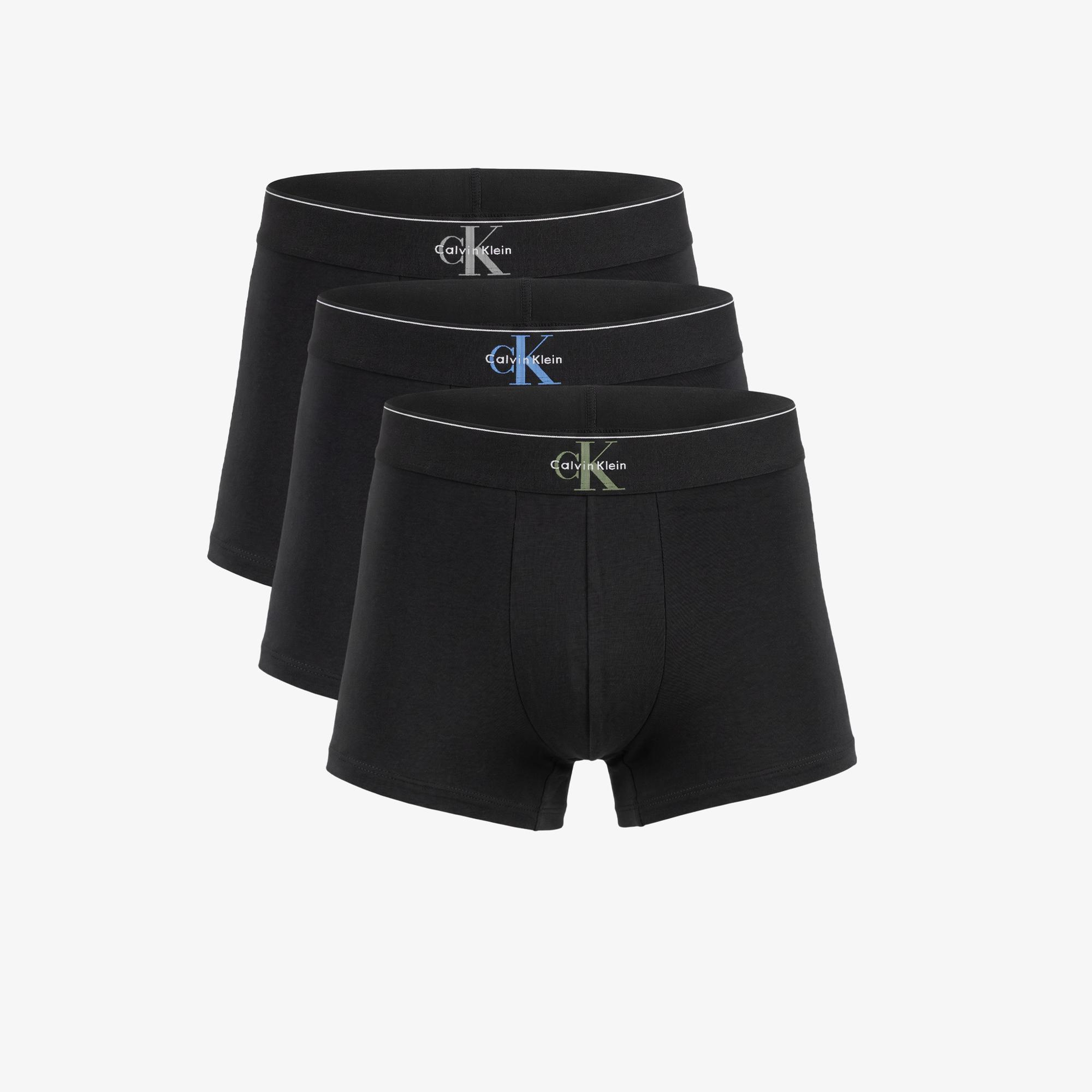 Calvin Klein Trunk 3'lü Erkek Gri Boxer