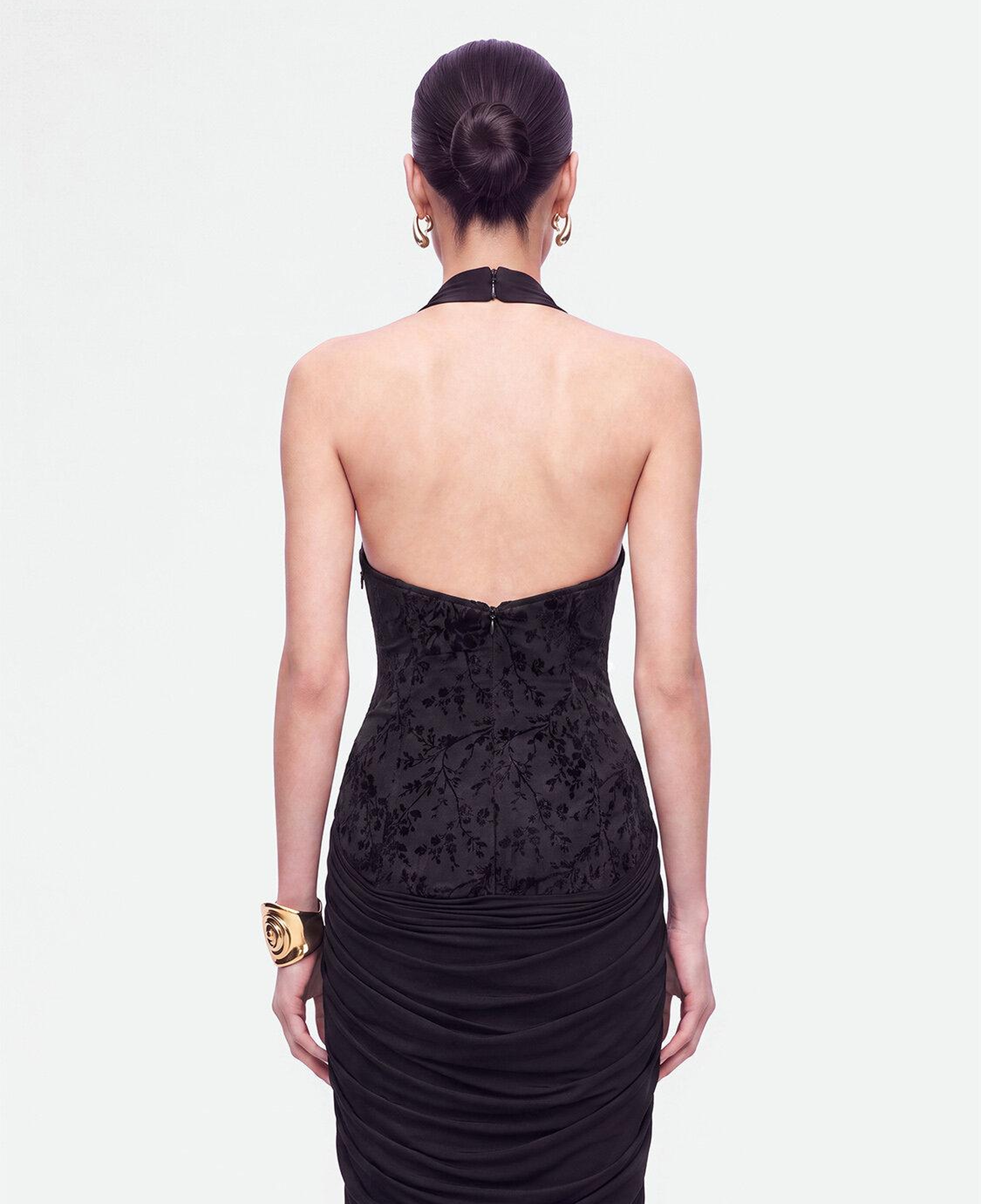 Halter Yaka Maxi Elbise