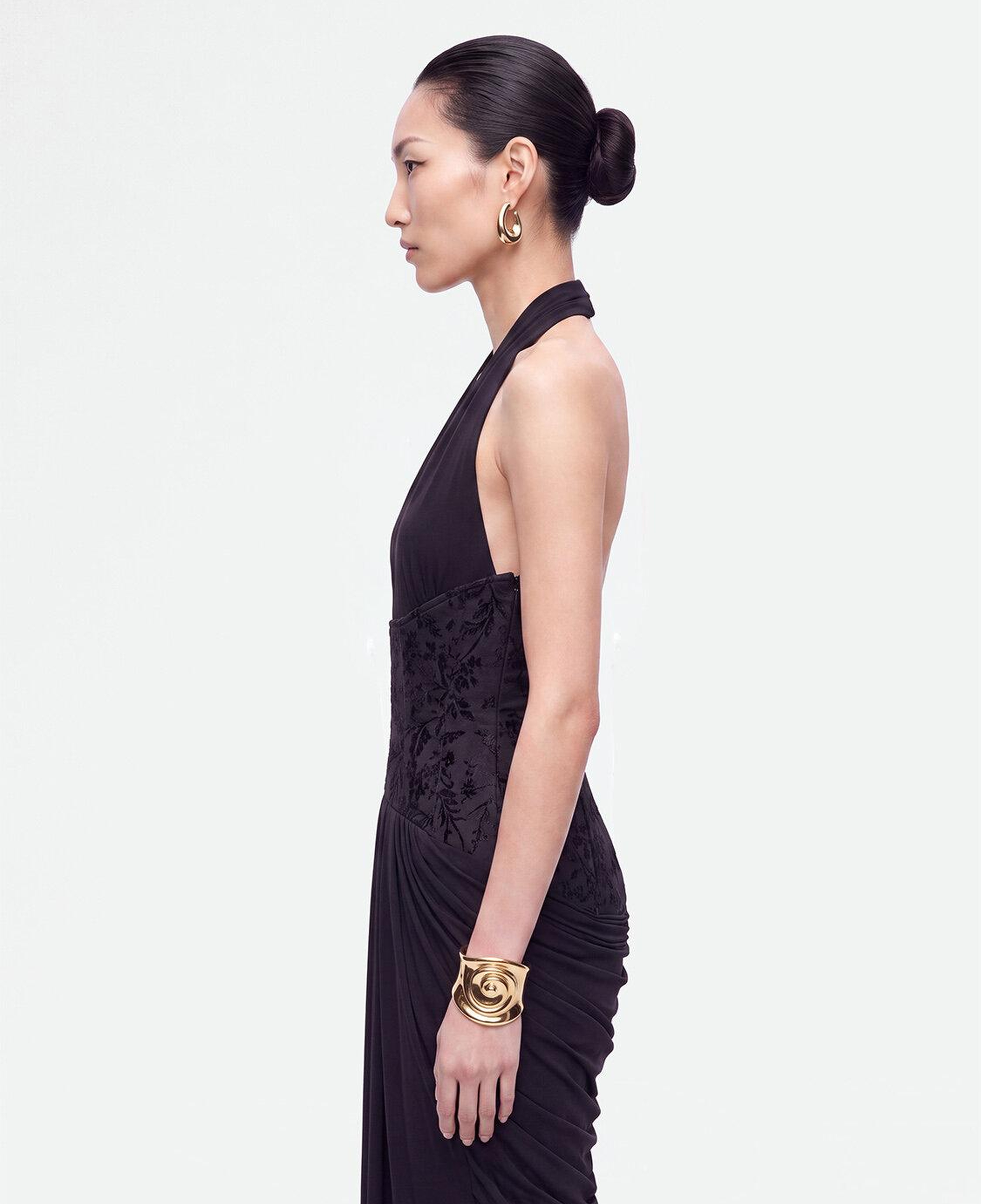 Halter Yaka Maxi Elbise