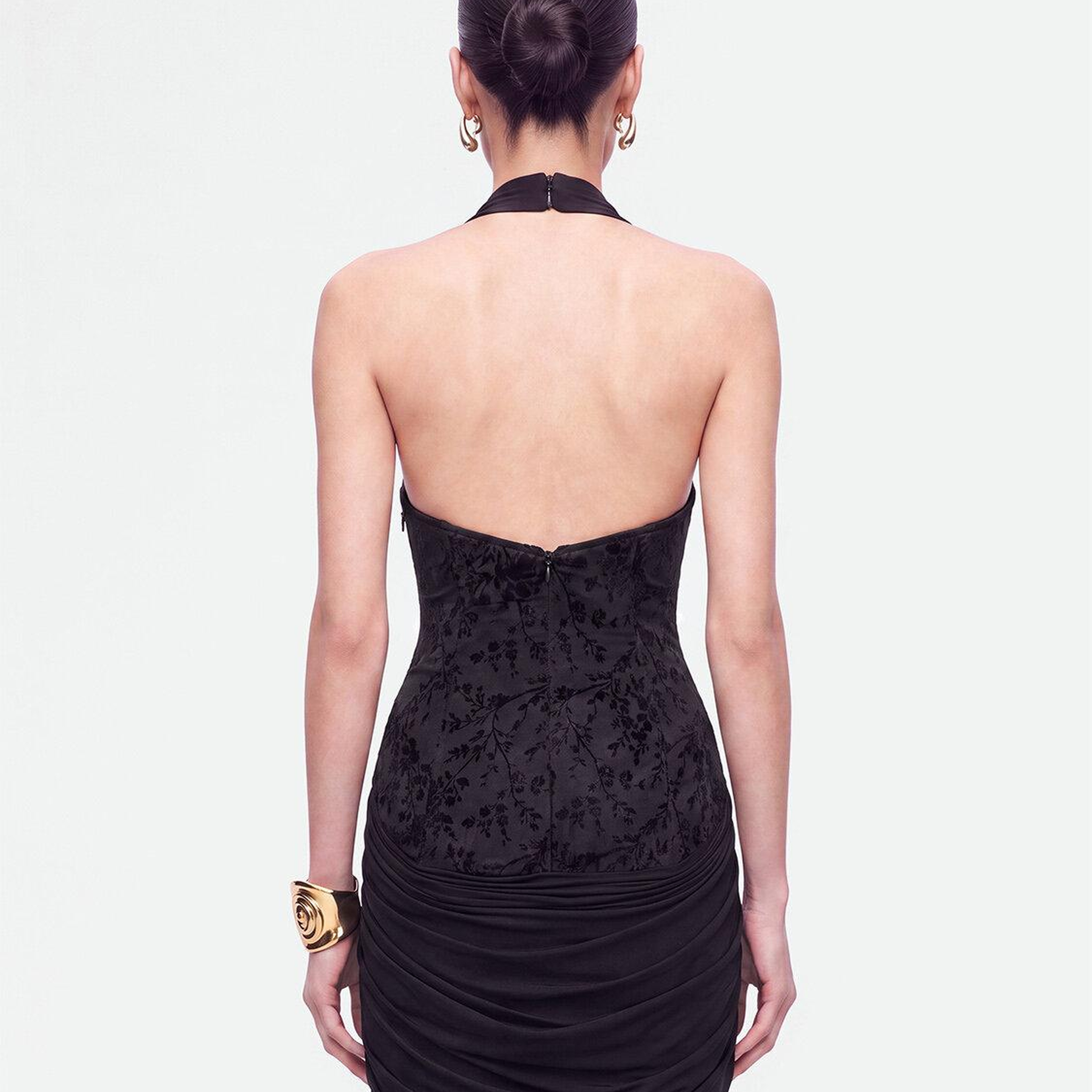 Halter Yaka Maxi Elbise