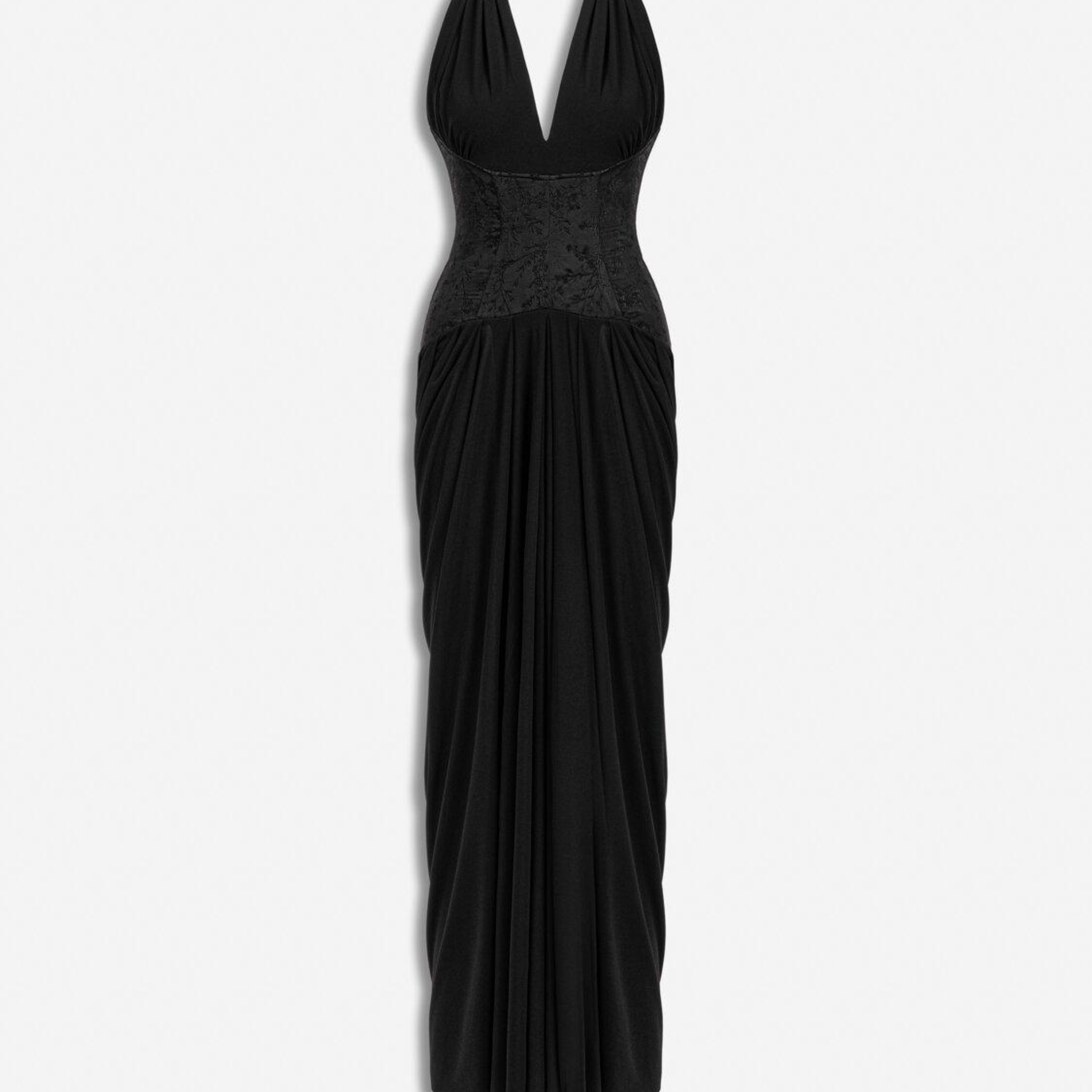Halter Yaka Maxi Elbise