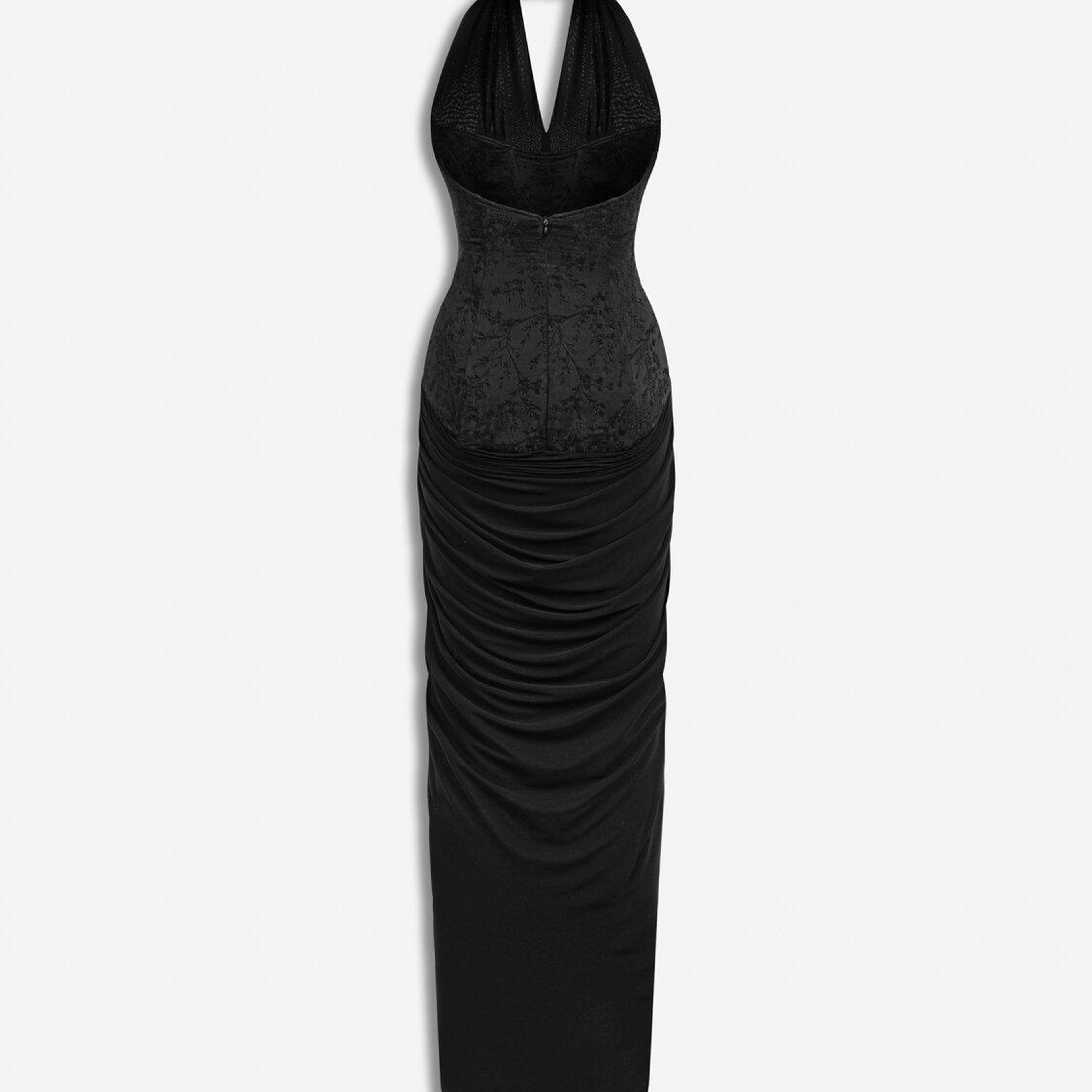 Halter Yaka Maxi Elbise