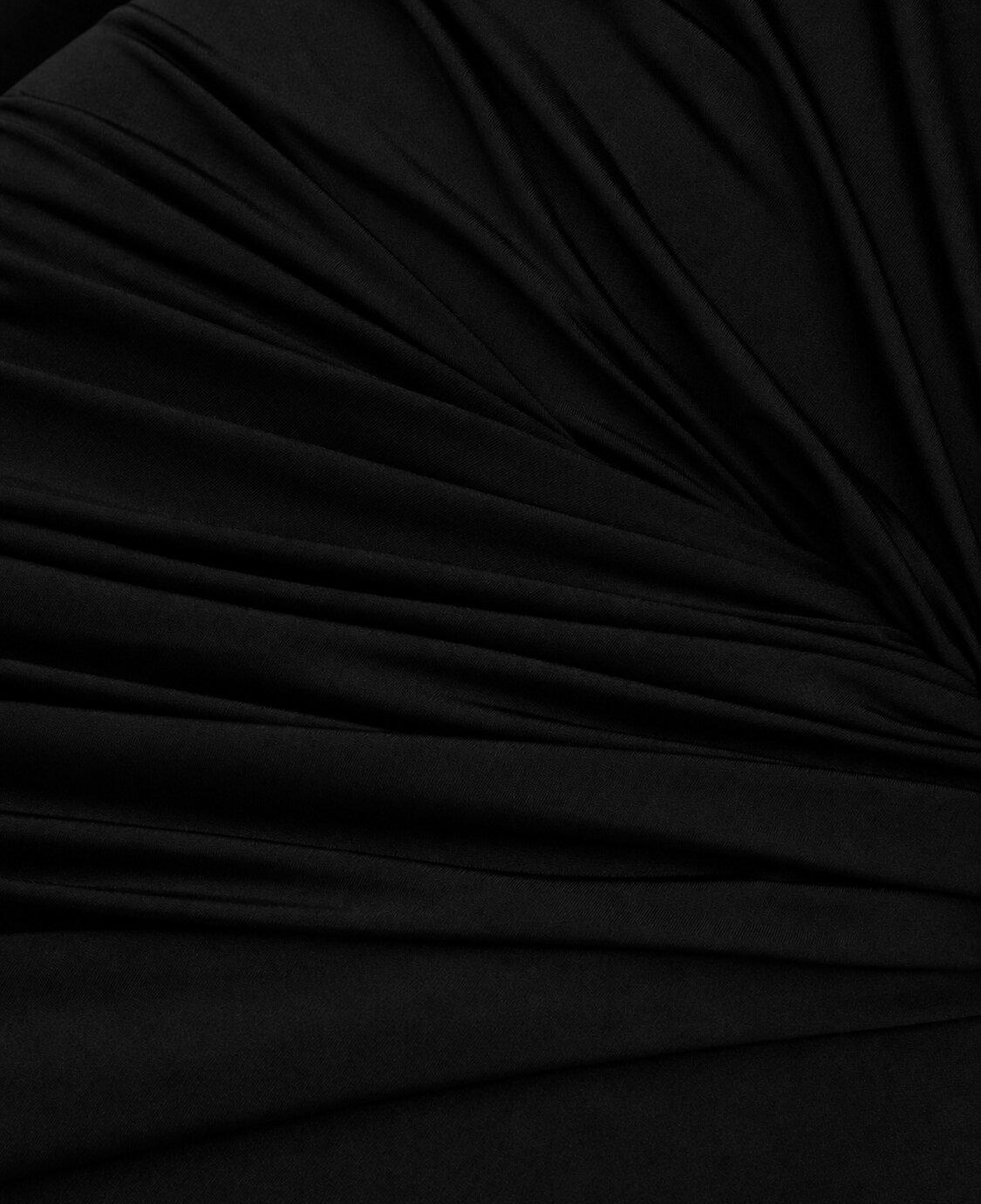 Drape Detaylı Mini Elbise