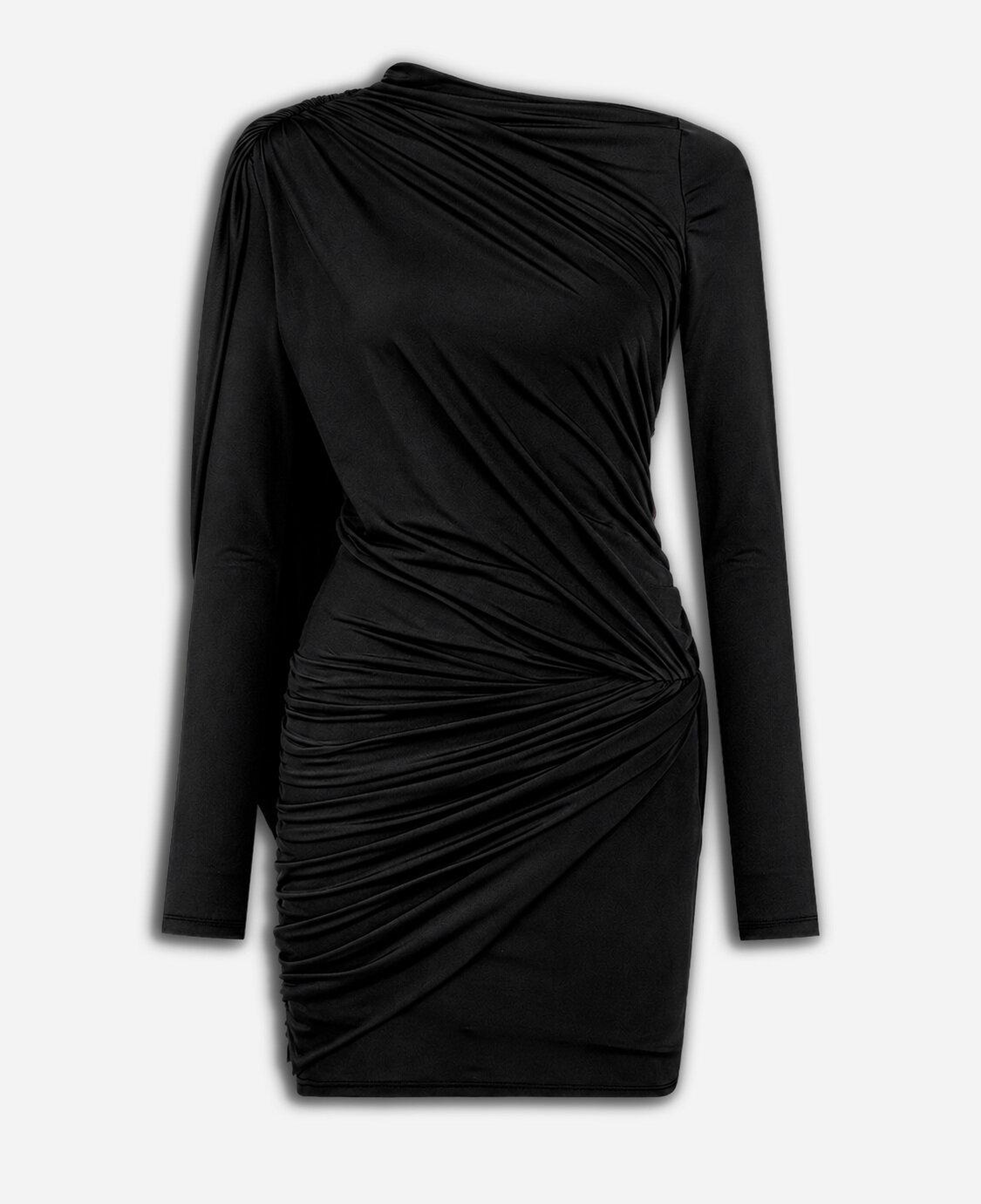 Drape Detaylı Mini Elbise