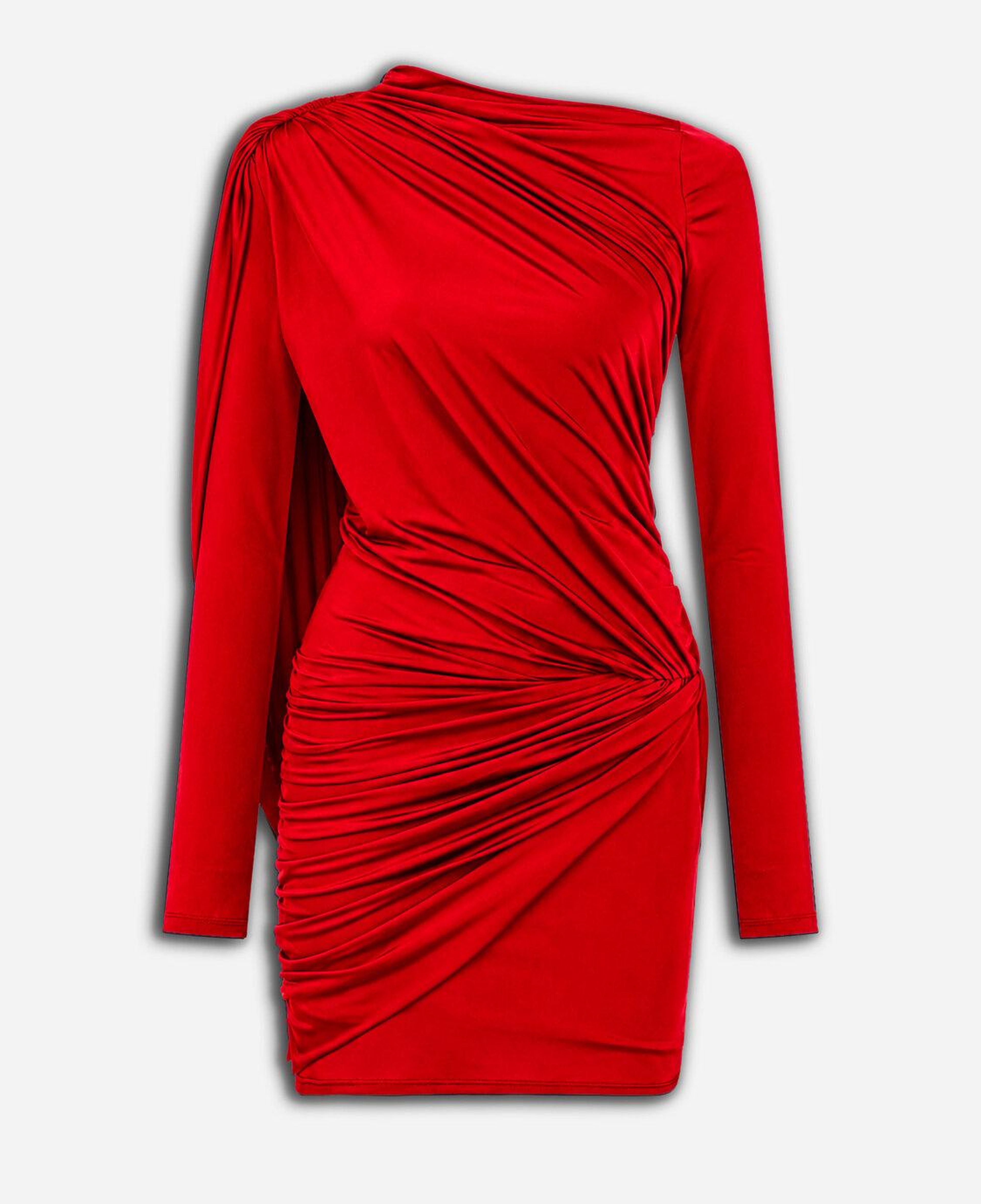 Drape Detaylı Mini Elbise