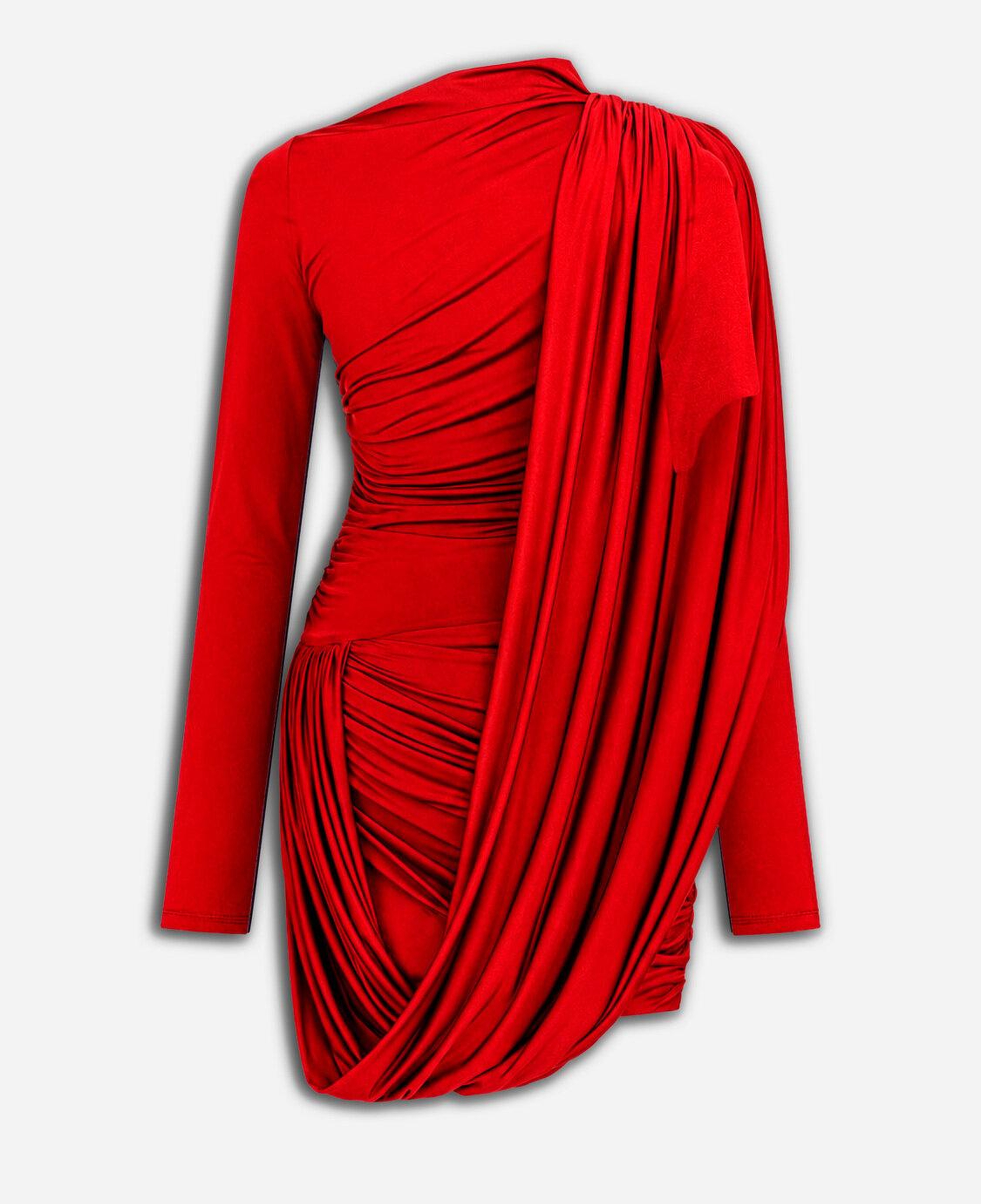 Drape Detaylı Mini Elbise