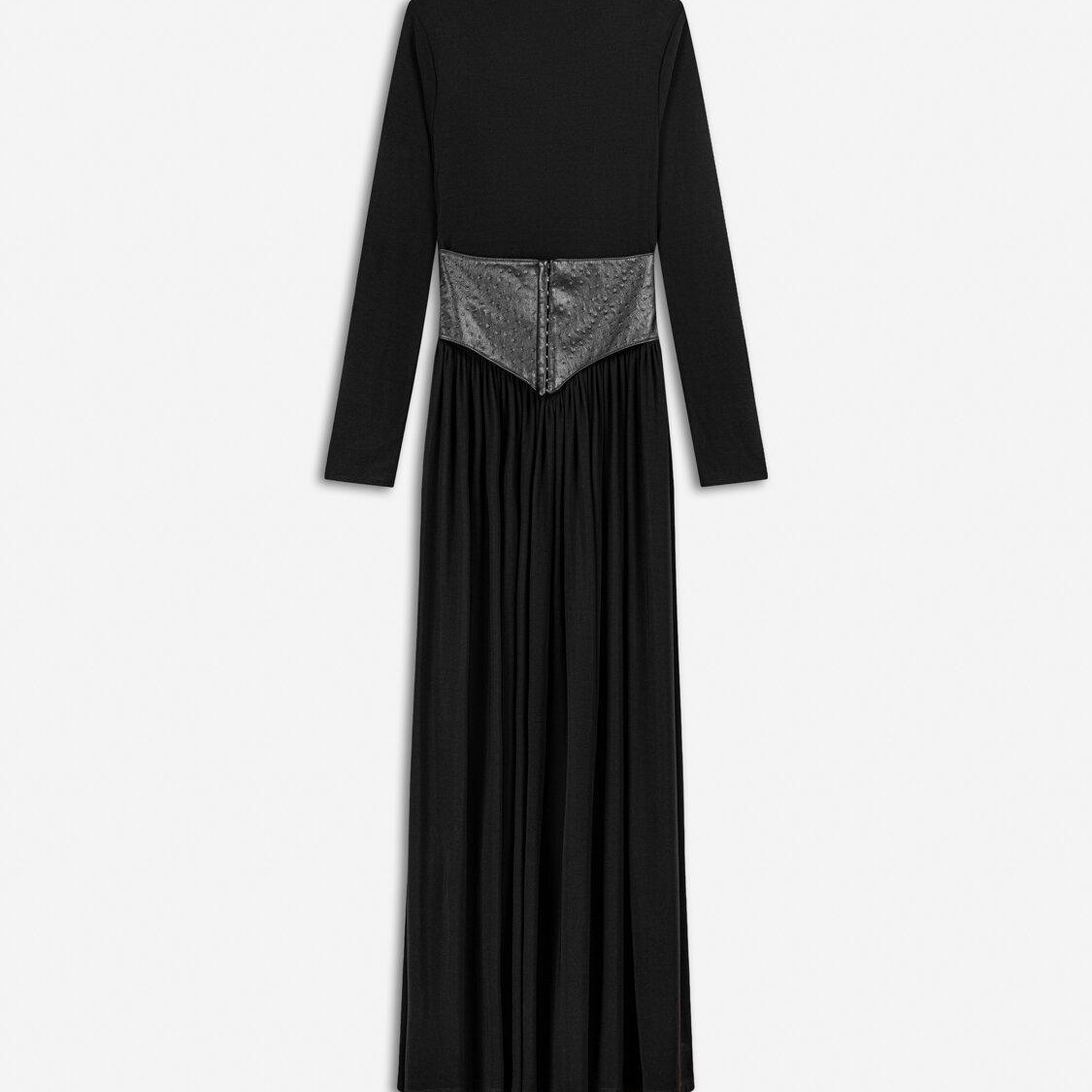 Korse Detaylı Maxi Elbise