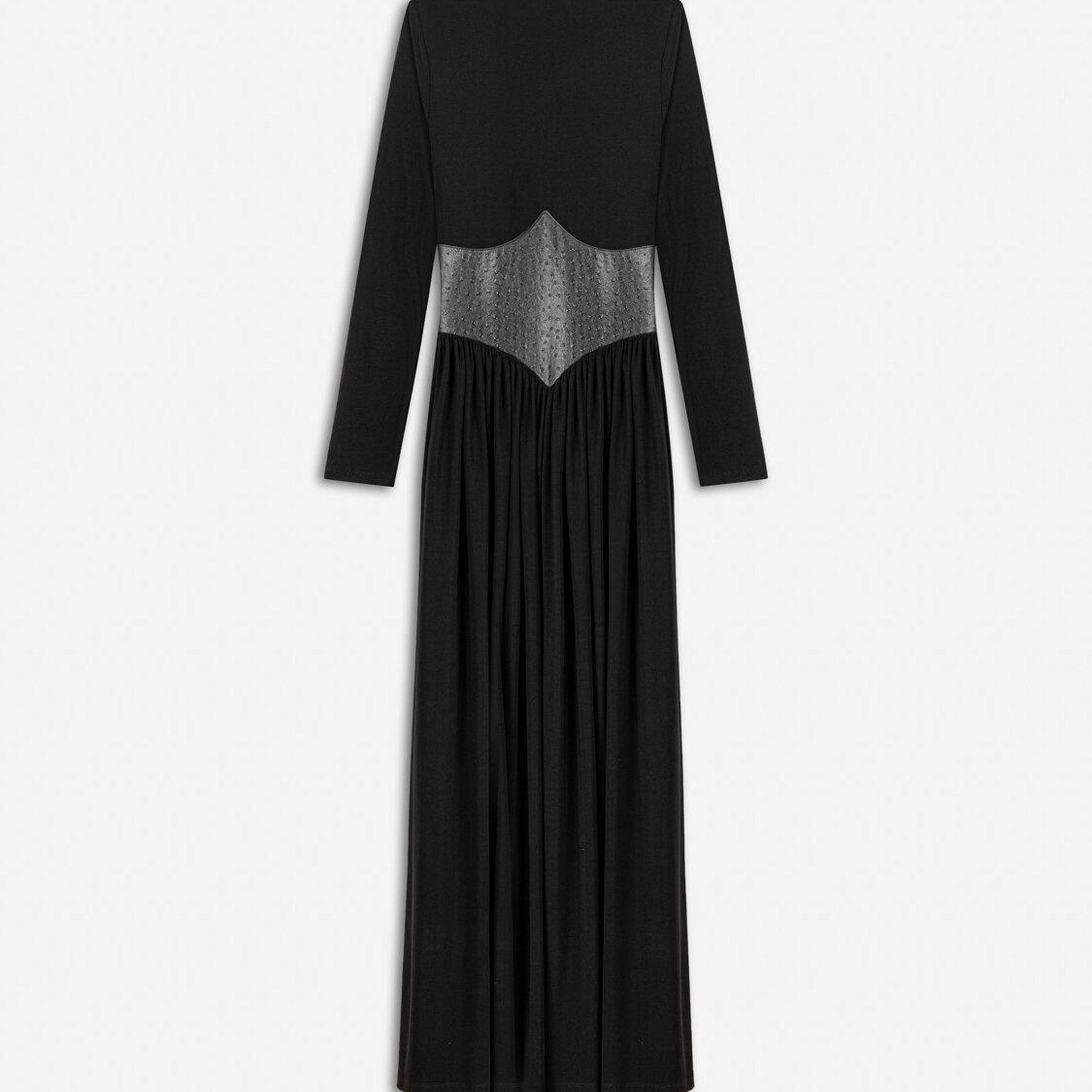 Korse Detaylı Maxi Elbise